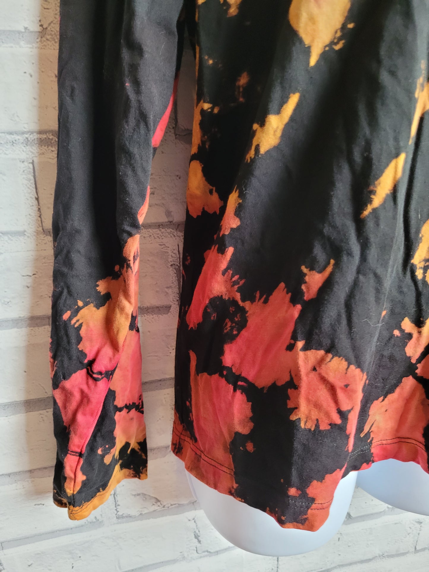 Sunset Bleach Tie Dye Long Sleeve T-shirt