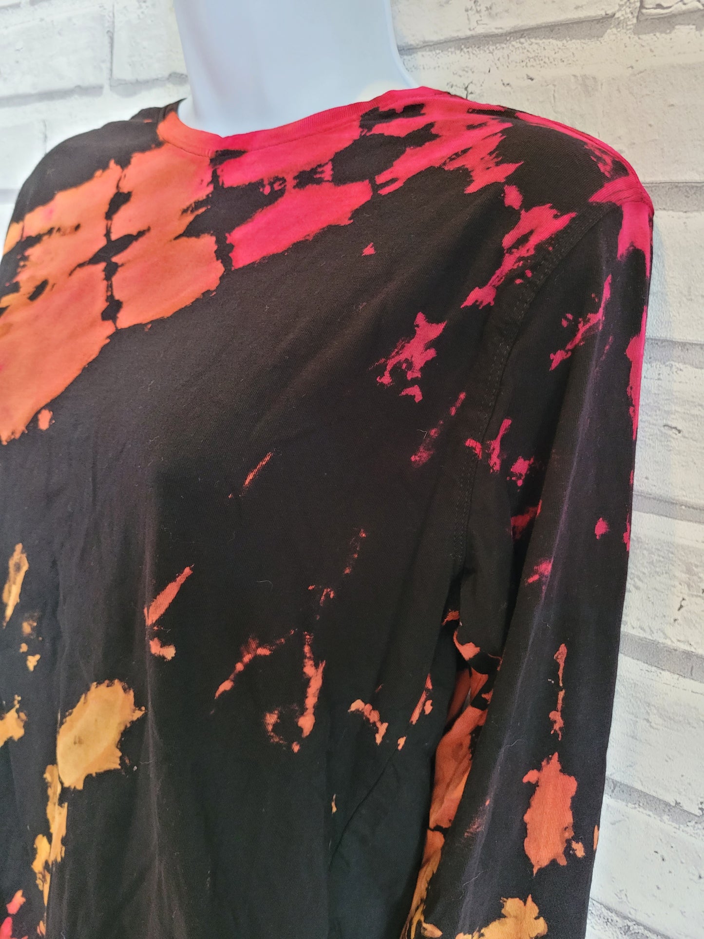 Sunset Bleach Tie Dye Long Sleeve T-shirt