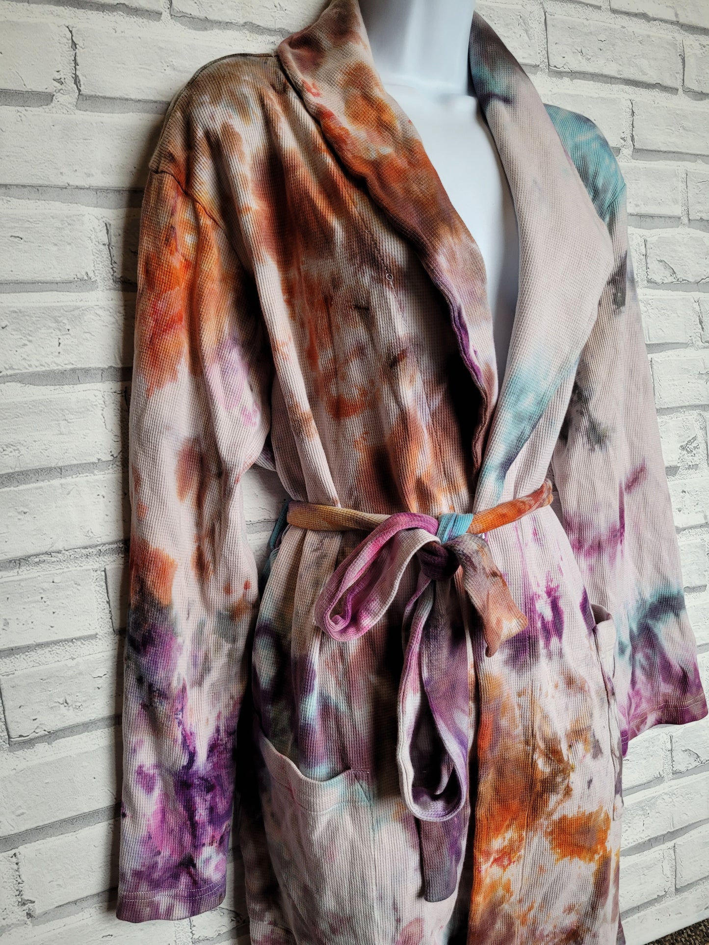 Ice Tie Dye Dressing Gown/Night Gown Size M