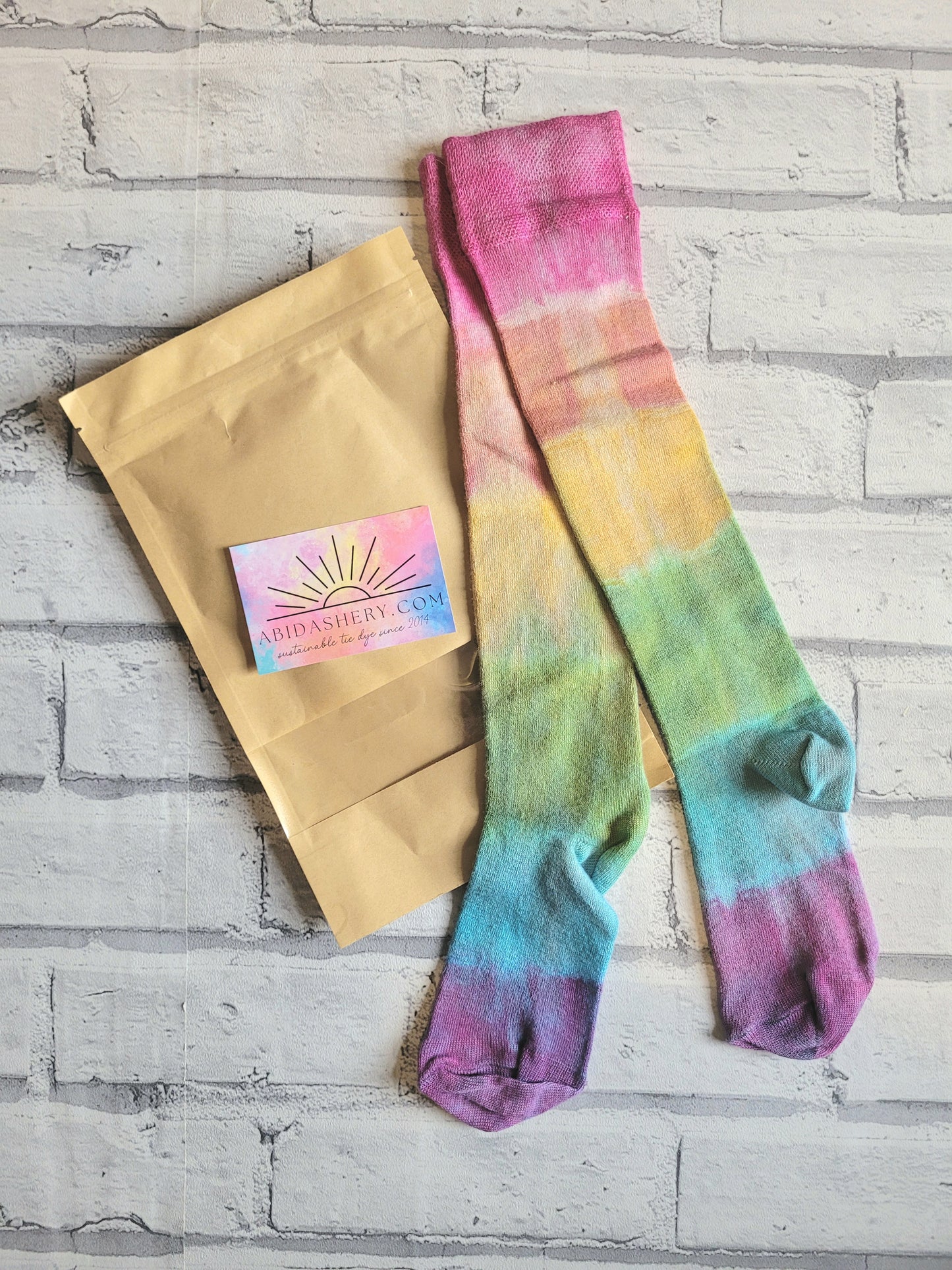 Rainbow Bamboo Knee High Socks Women's