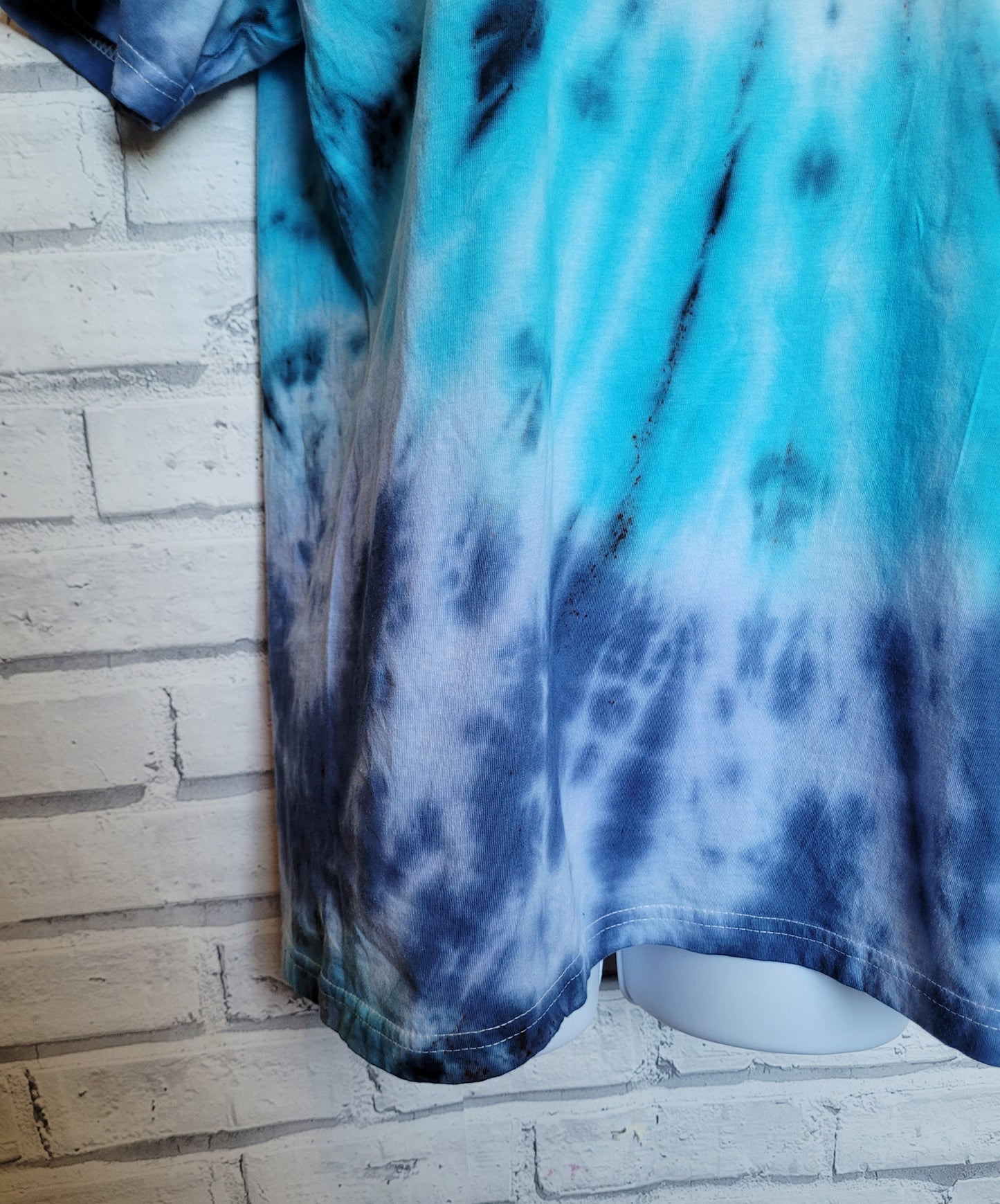 Tie Dye Shirt Men's Organic Cotton Blues