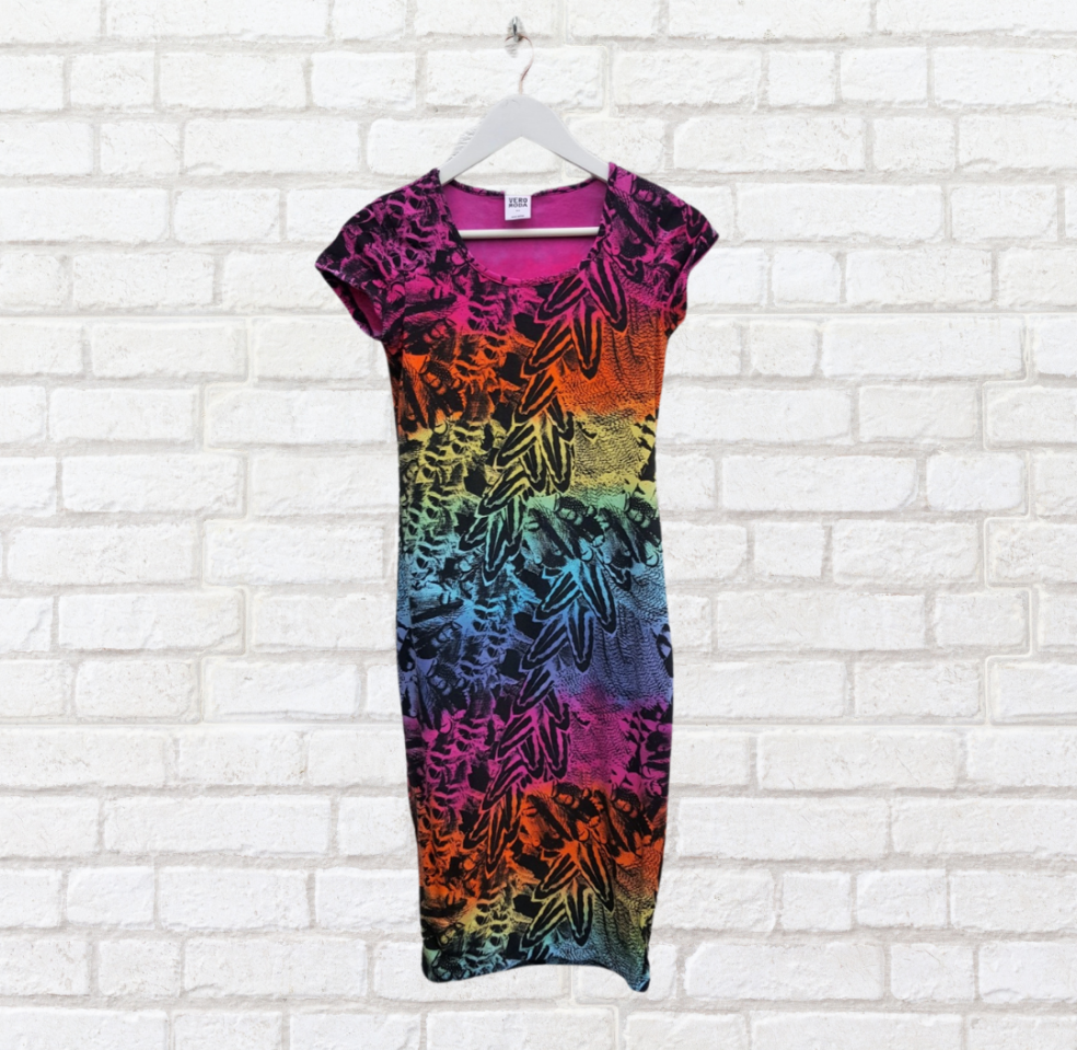 Rainbow Dress Upcycle XS