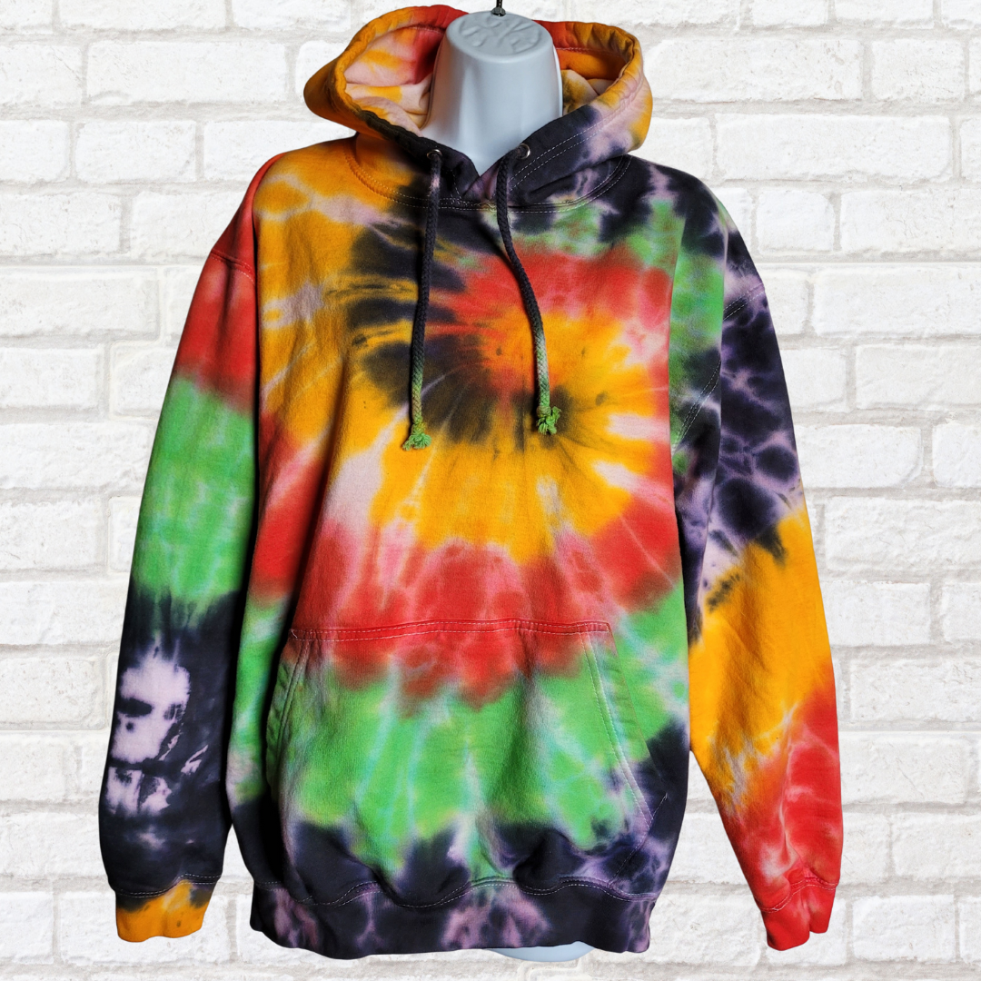 Rasta Tie Dye Hoodie | Organic Cotton – AbiDashery Tie Dye