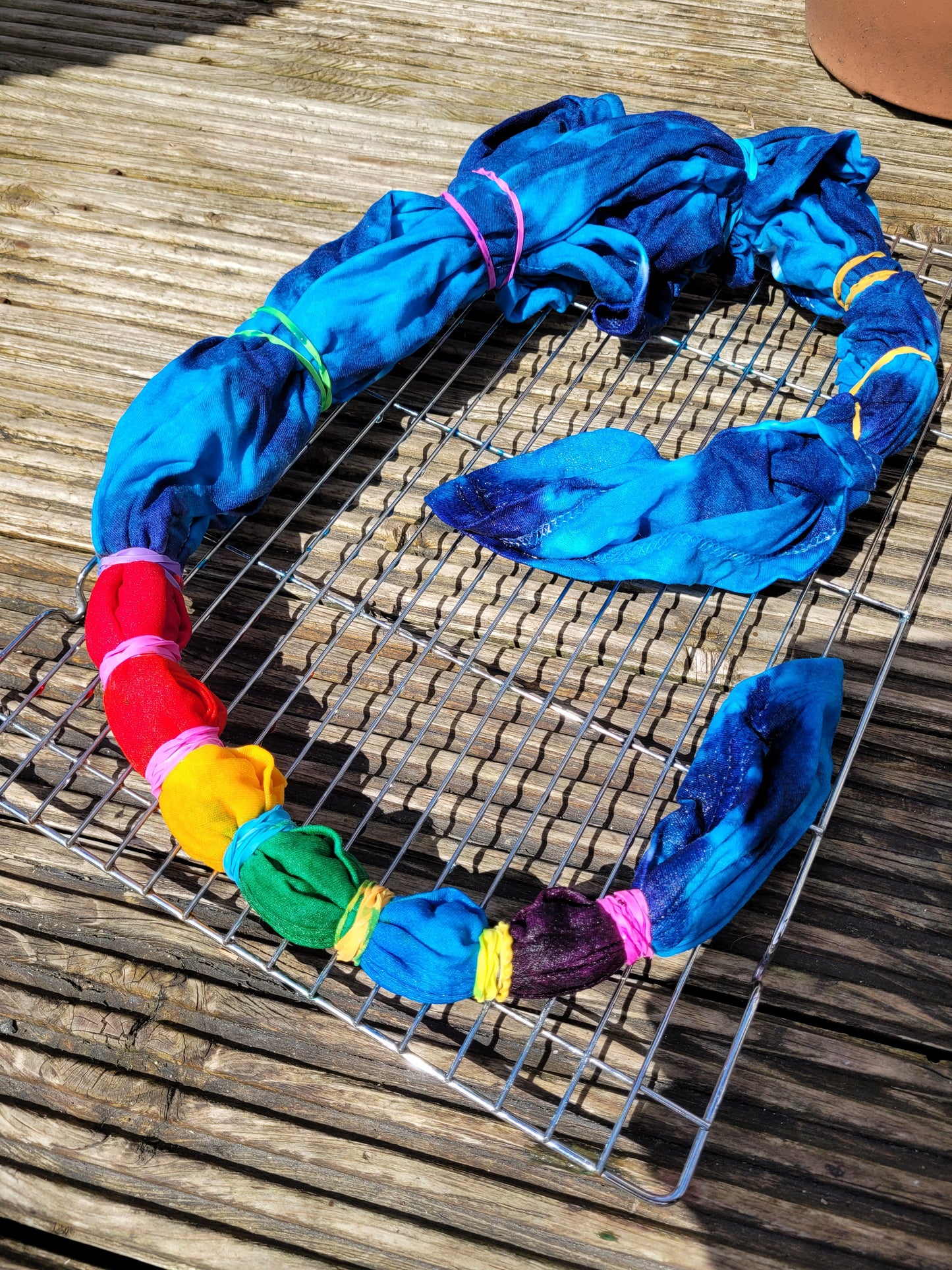 Hand dyed in small batches using eco-reactive, vegan friendly dyes.