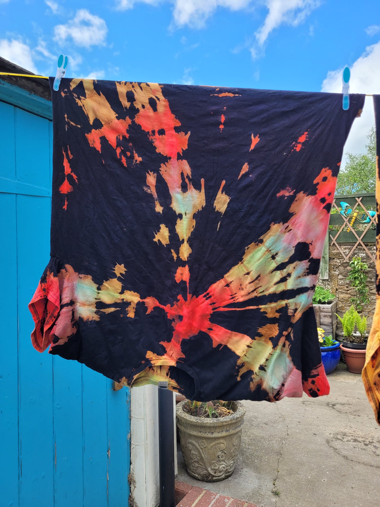 Rainbow Reverse Tie Dye T-shirt | Unisex Festival Fashion