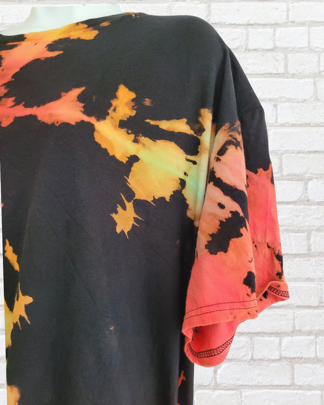 Rainbow Reverse Tie Dye T-shirt | Unisex Festival Fashion