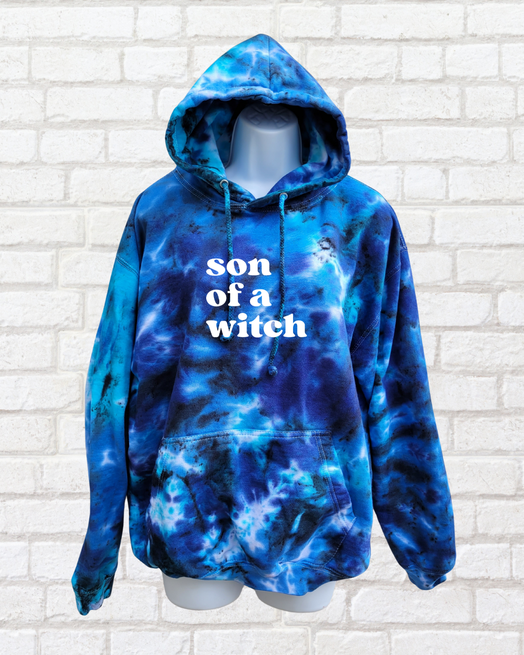 Son of a Witch Tie Dye Halloween Hoodie | Organic Cotton | Sustainable Fall Fashion
