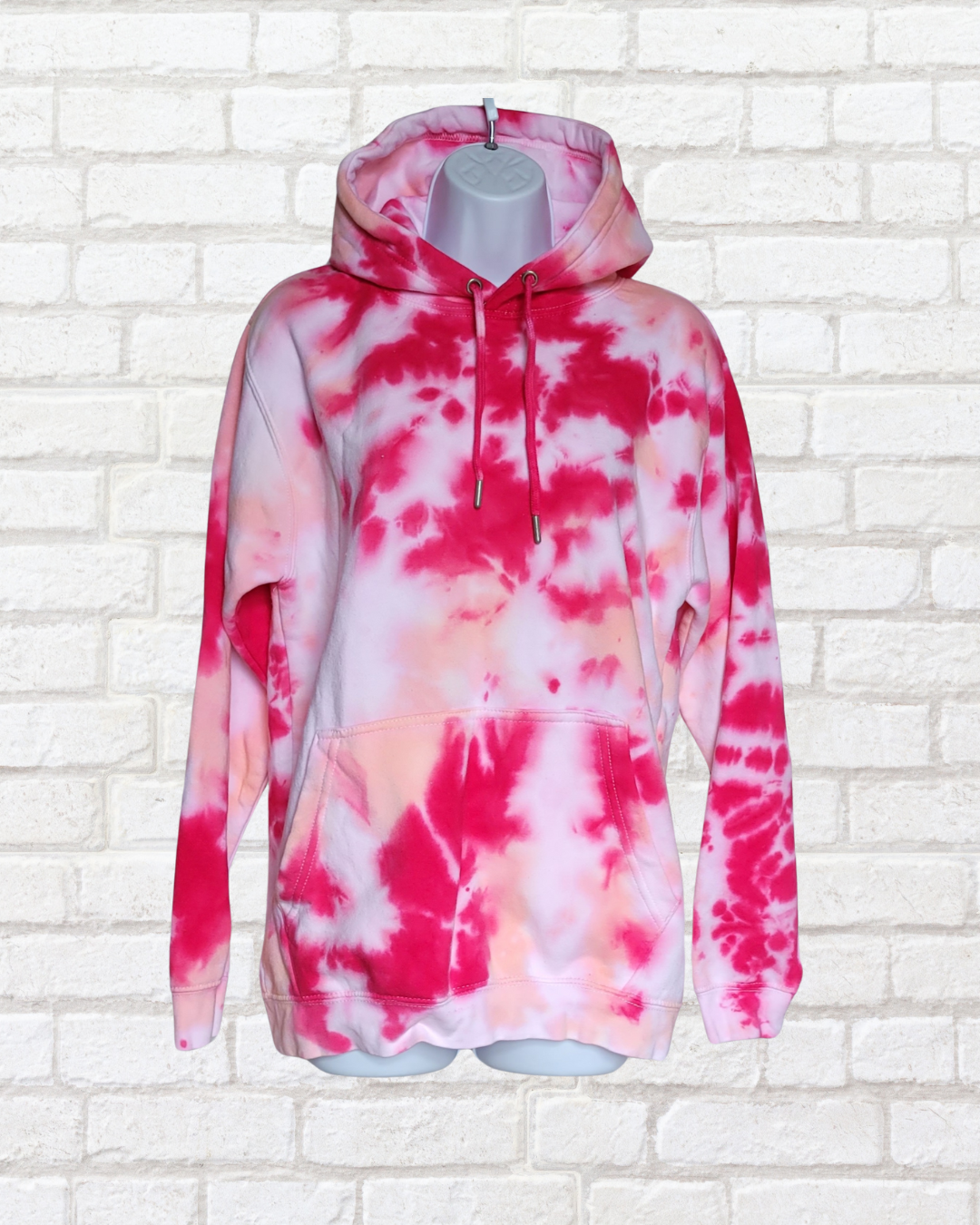 Pink Tie Dye Hoodie Organic Cotton - Main Image