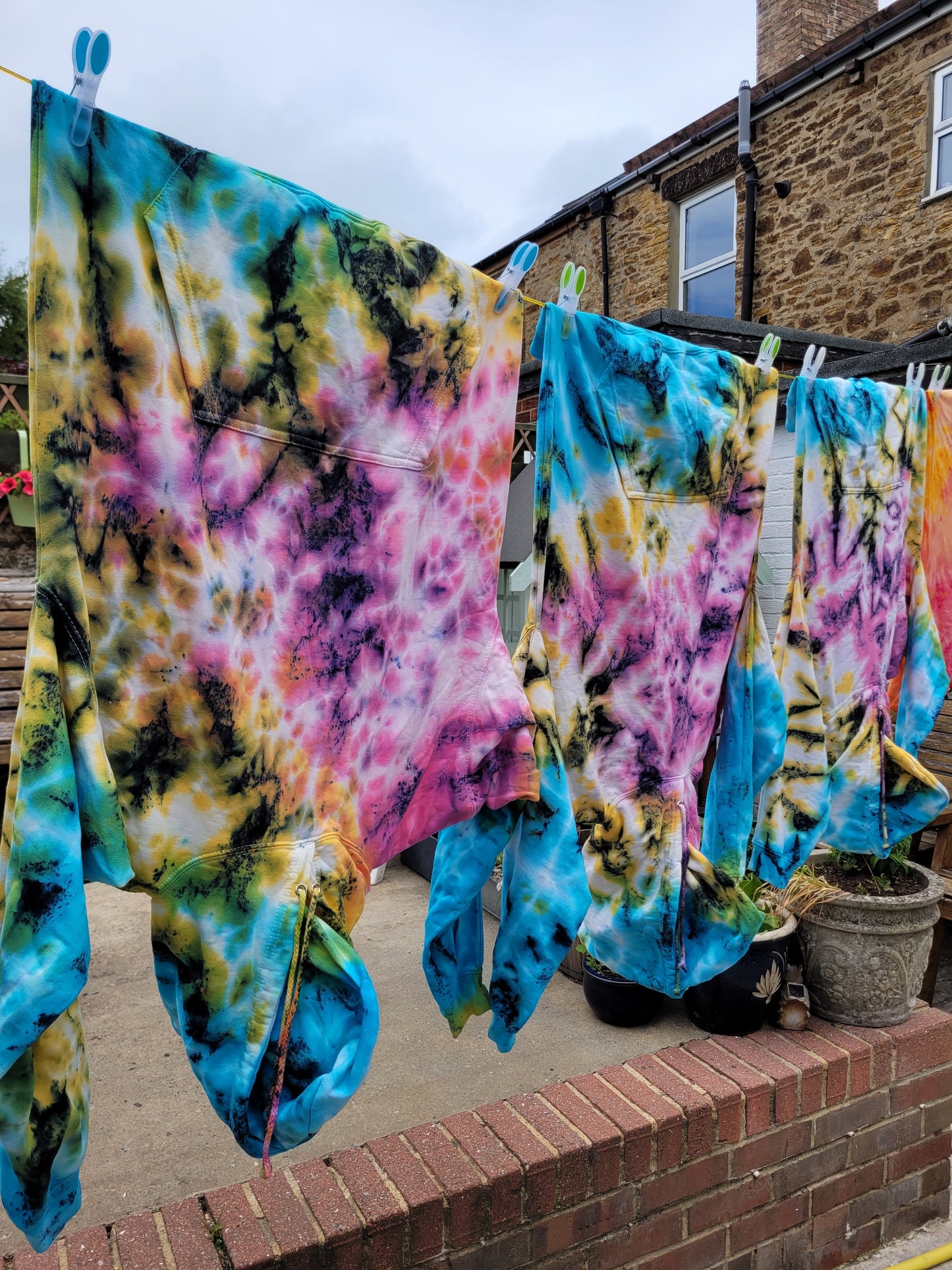 Hand dyed in small batches using eco-reactive vegan friendly dyes.