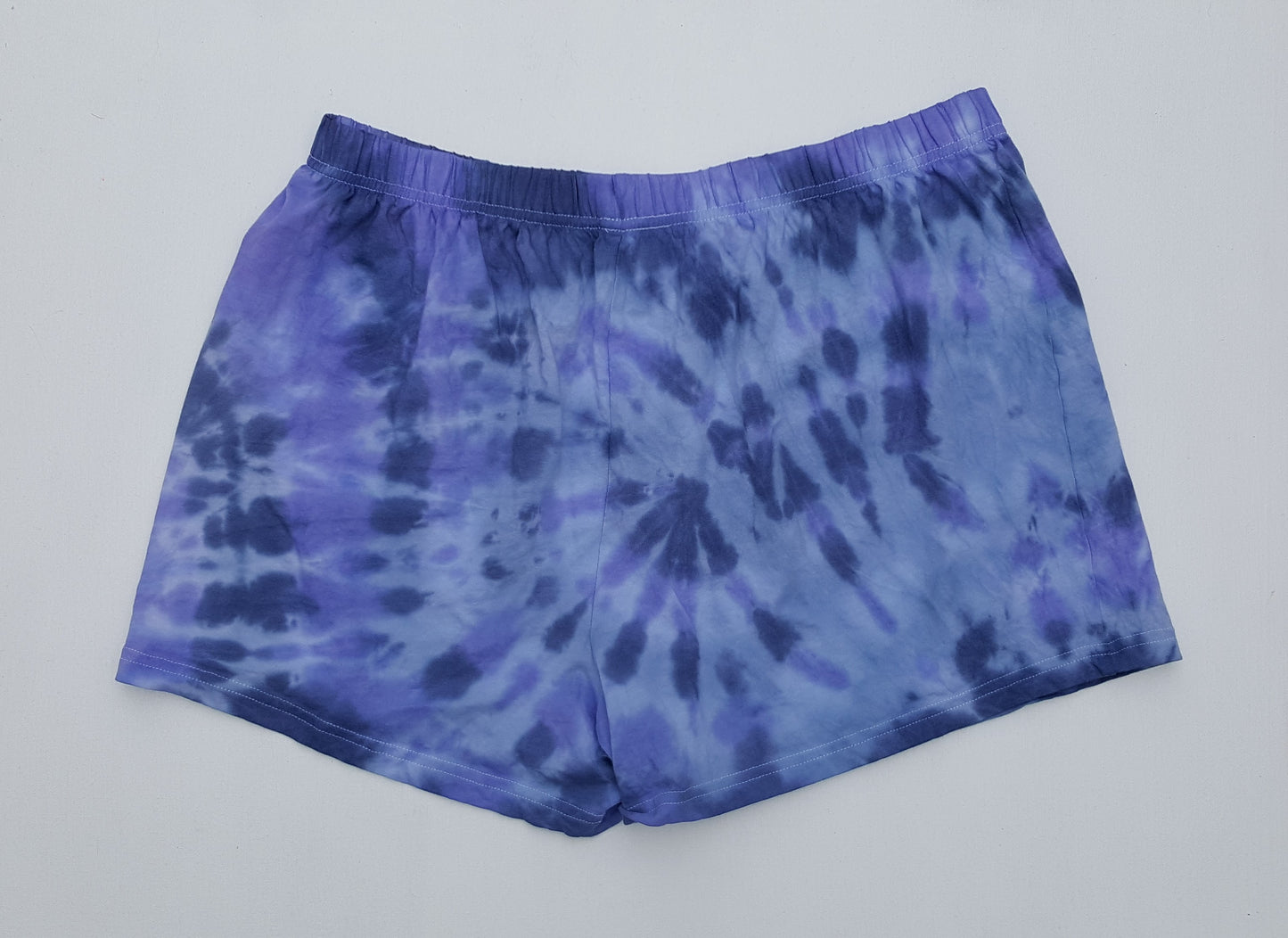 Purple & Blue Tie Dye Men's Boxer Shorts L