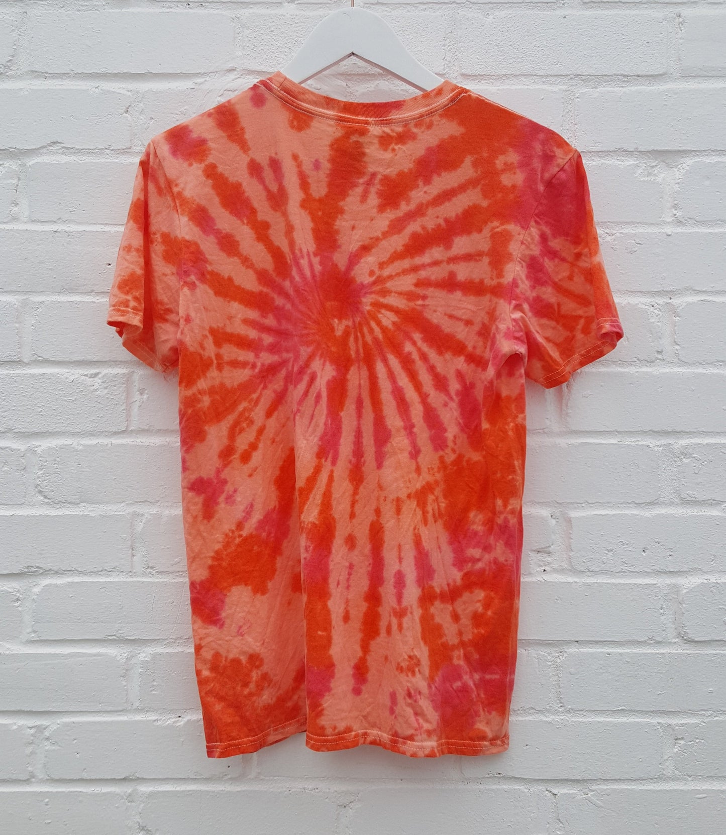 Orange & Red Tie Dye T-shirt Organic Cotton