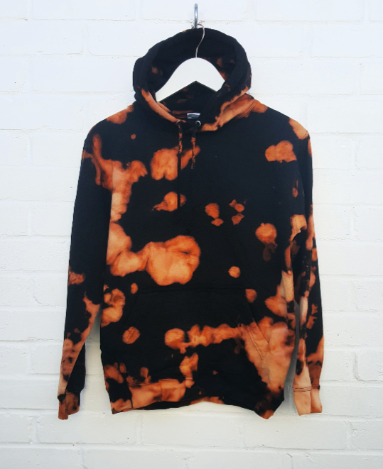 Bleach top dye hoodie