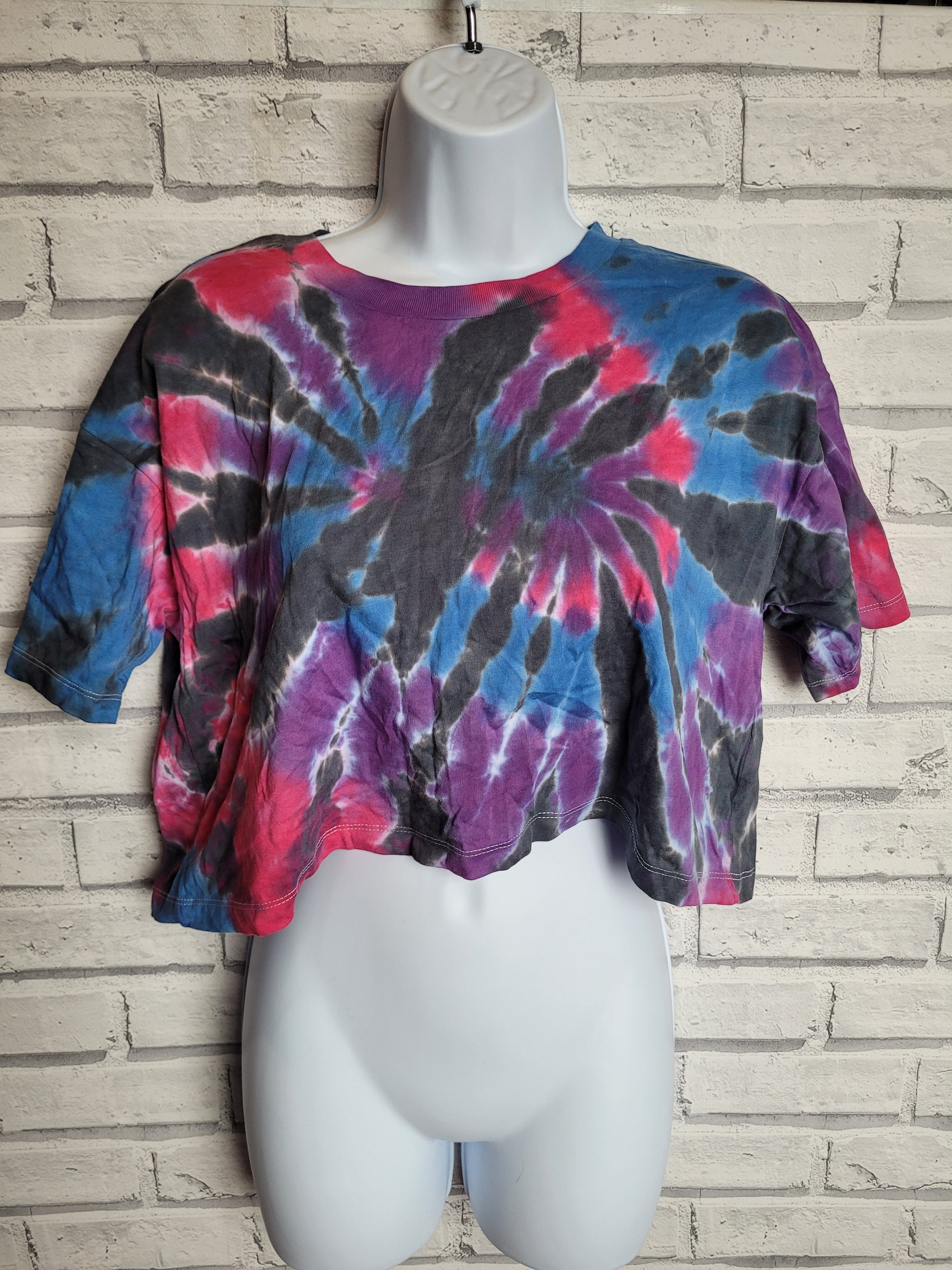 Tie Dye Crop Top | Organic Cotton Cropped Tee | Ethical Summer Fashion