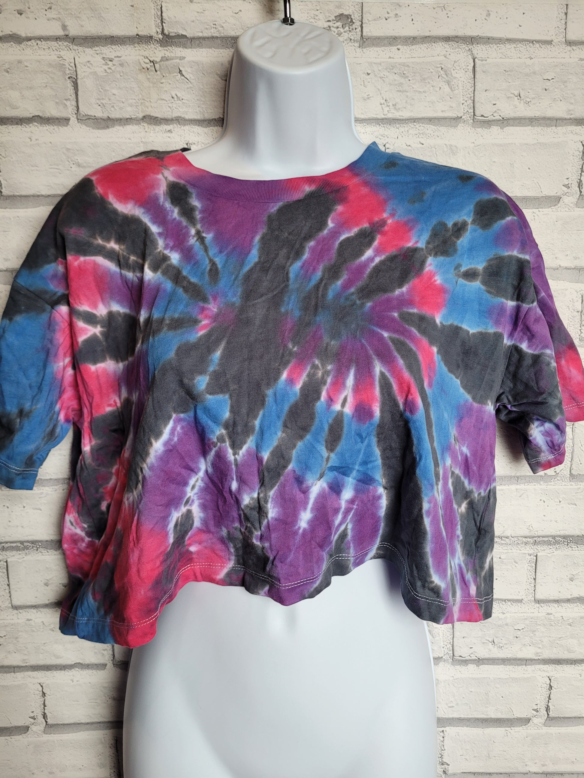 Tie Dye Crop Top | Organic Cotton Cropped Tee | Ethical Summer Fashion