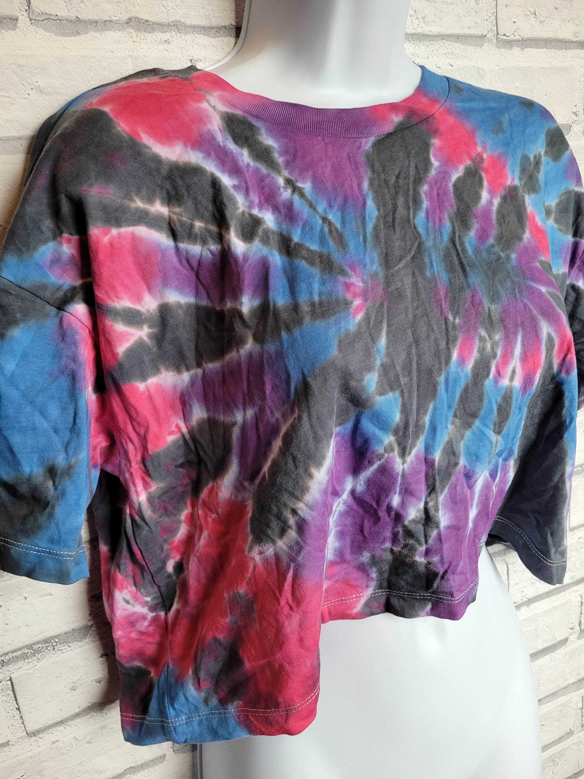 Tie Dye Crop Top | Organic Cotton Cropped Tee | Ethical Summer Fashion