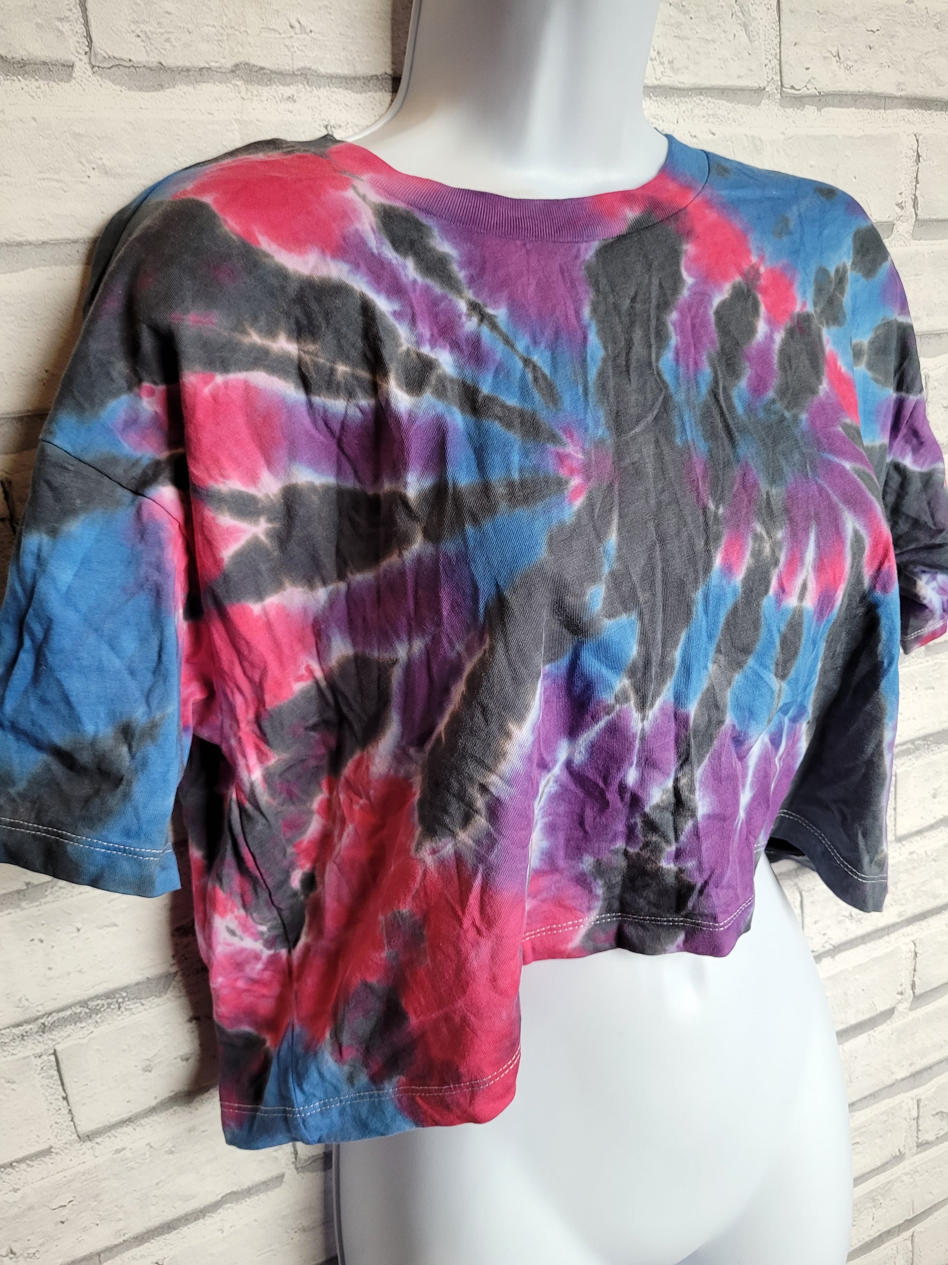 Tie Dye Crop Top | Organic Cotton Cropped Tee | Ethical Summer Fashion