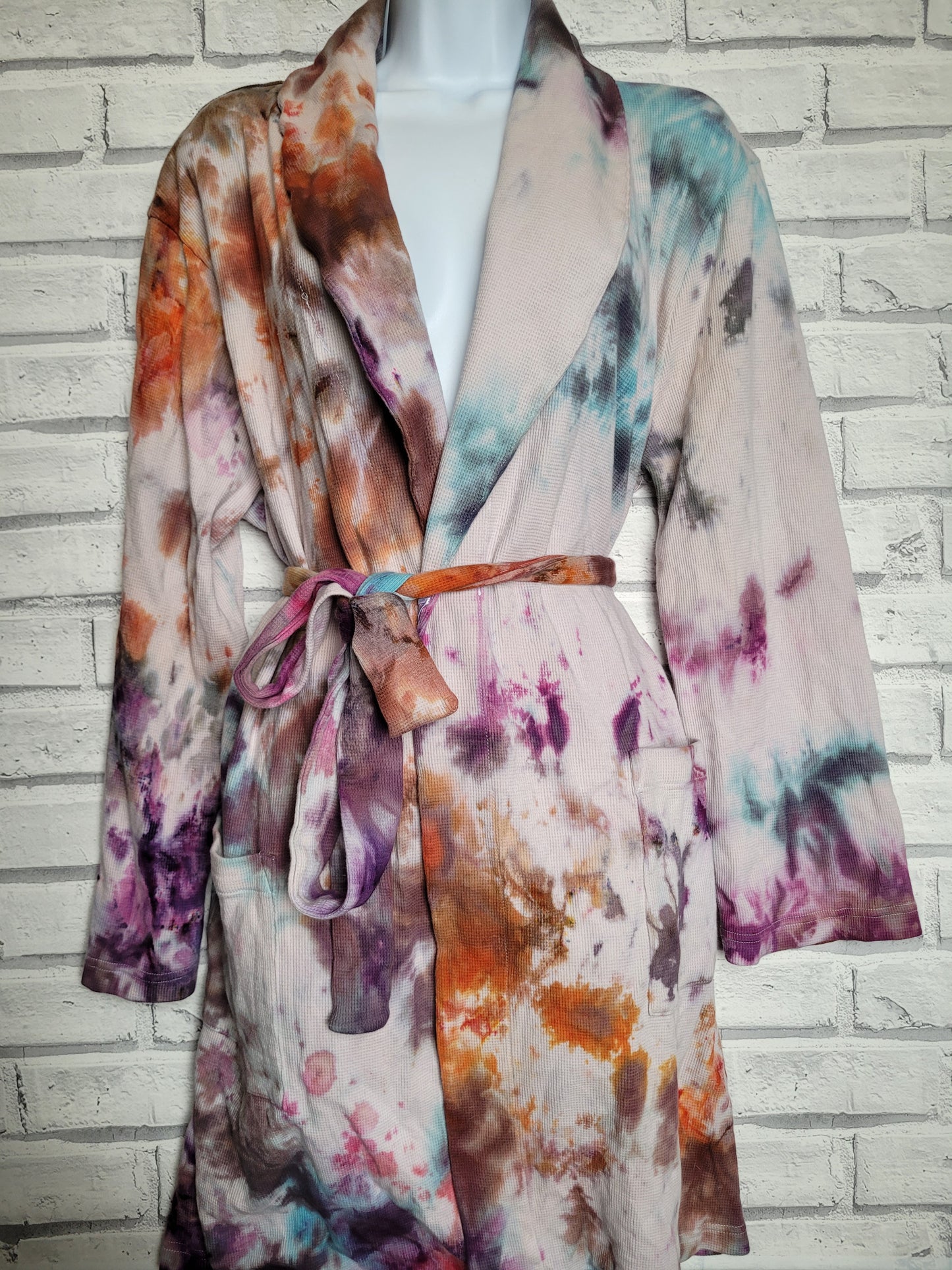 Ice Tie Dye Dressing Gown/Night Gown Size M