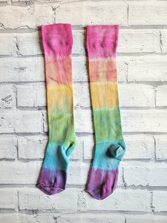 Rainbow Bamboo Knee High Socks Women's