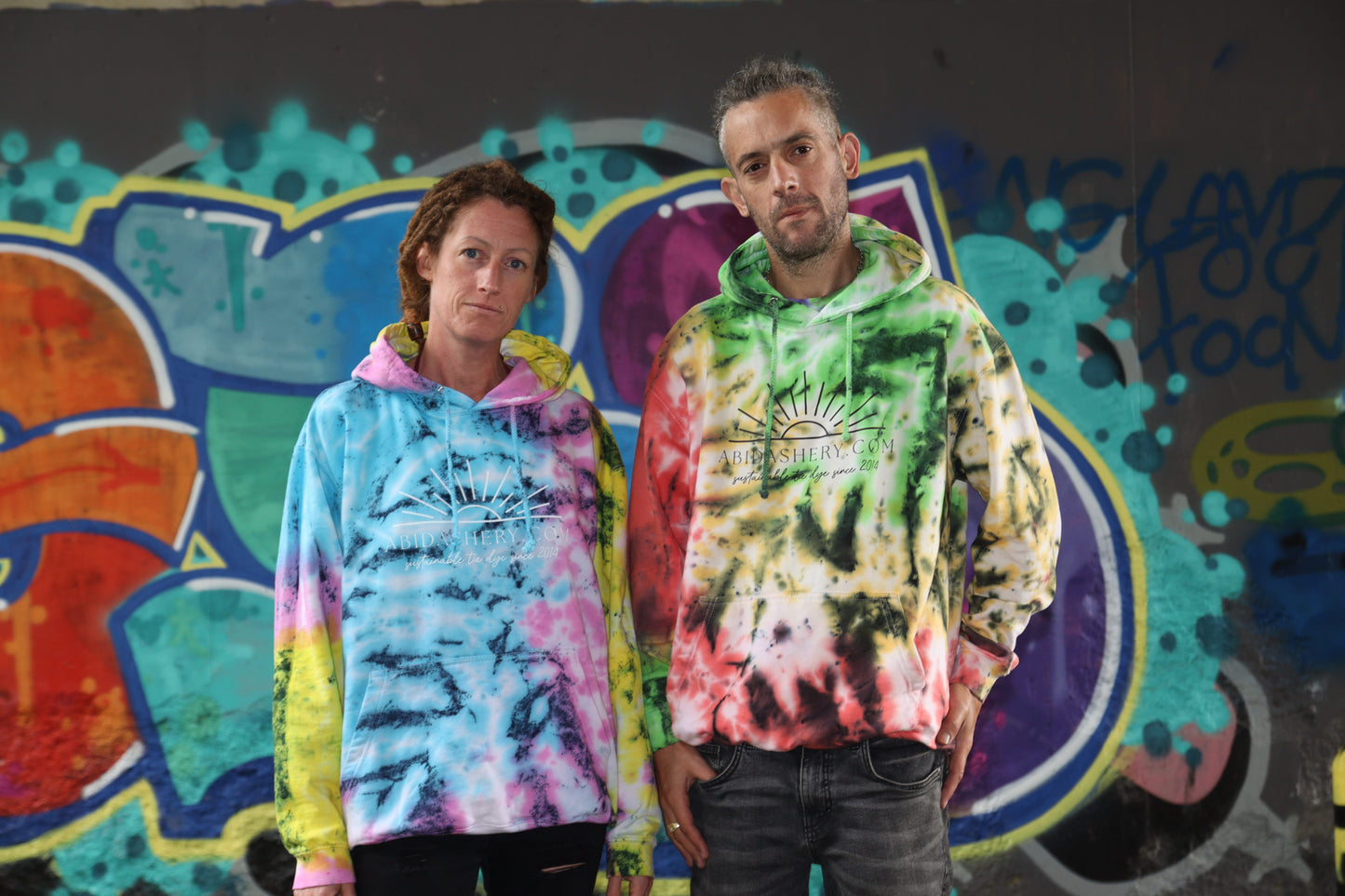 Rasta Tie Dye Hoodie Organic Cotton