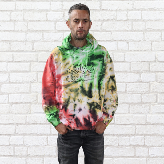 Rasta Tie Dye Hoodie Organic Cotton