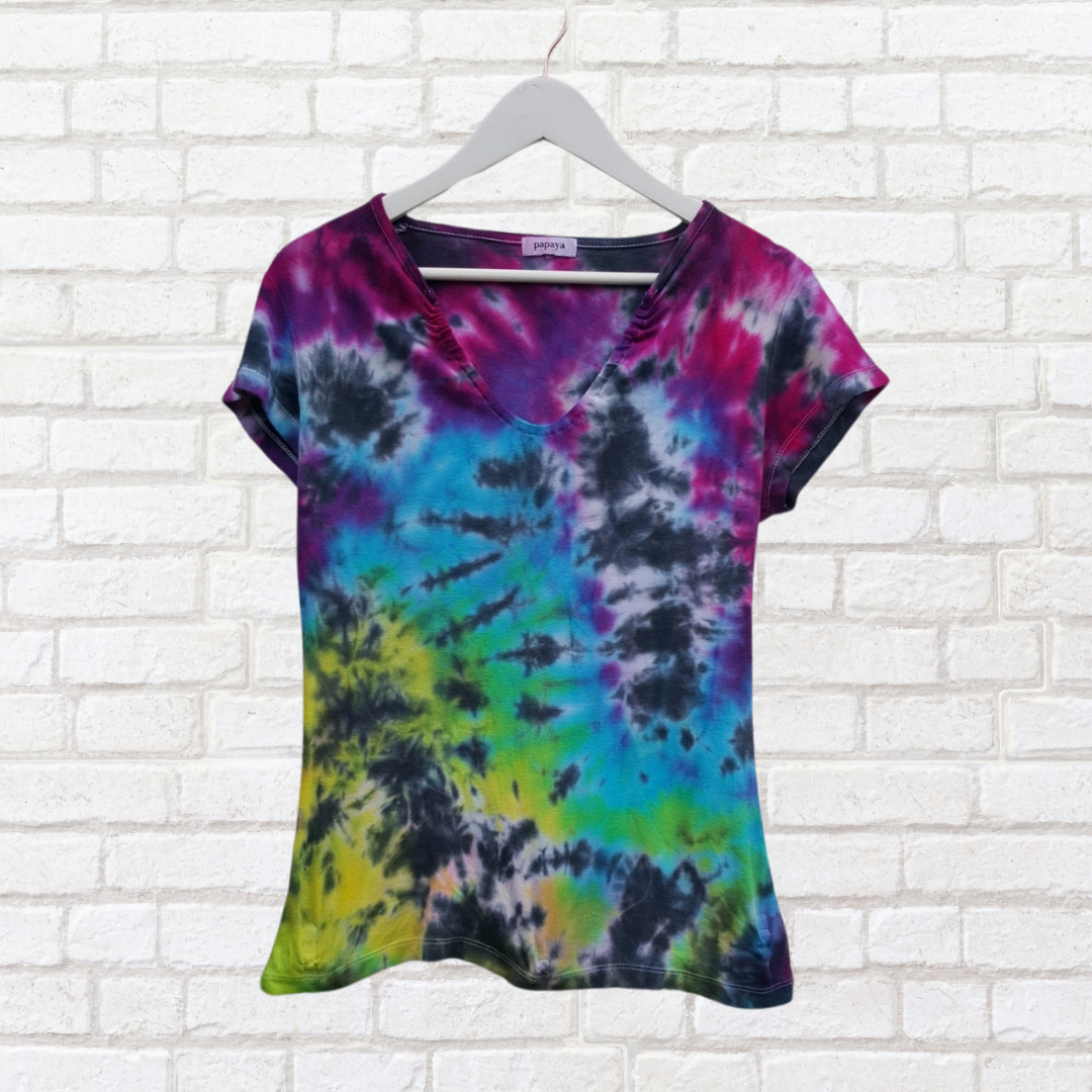 Women's Galaxy Tie Dye Top UK 14 / US 10