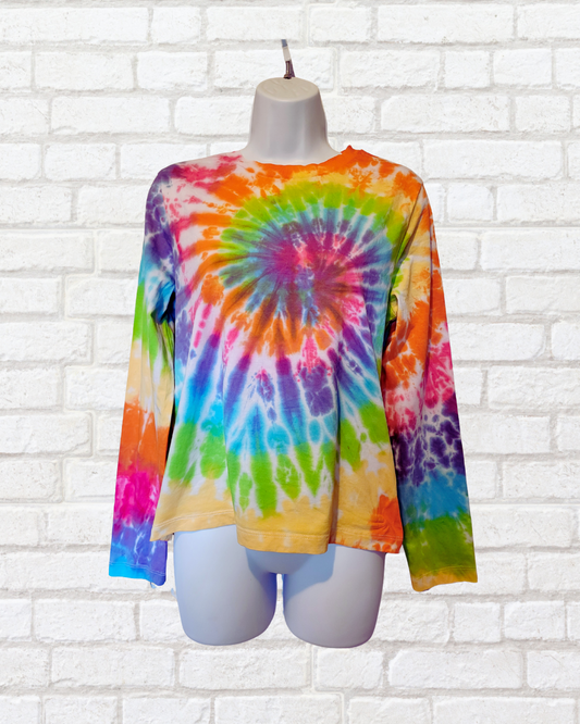 Rainbow Tie Dye Unisex Top | Long Sleeve