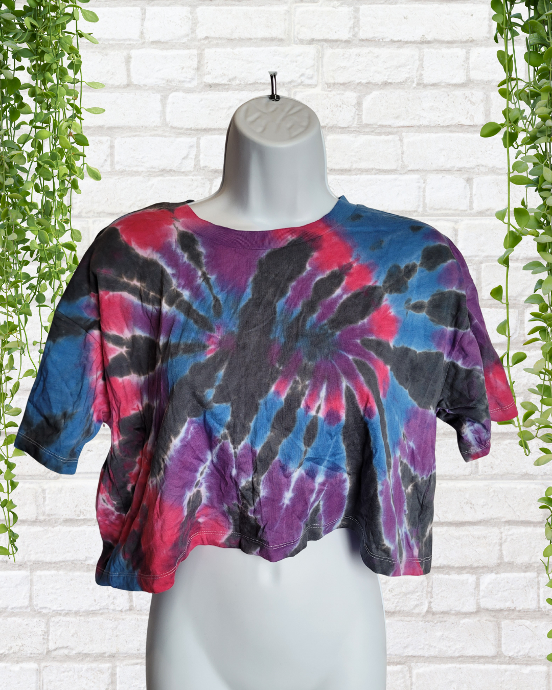 Tie Dye Crop Top | Organic Cotton Cropped Tee | Ethical Summer Fashion