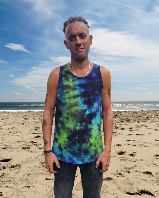 Galaxy Vibes | Tie Dye Tank Top | Summer Festival | Organic Cotton