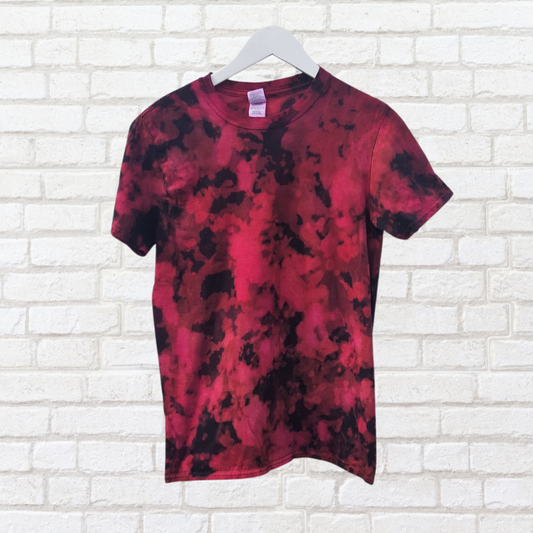 Bleached Tie Dye T-shirt in Hot Pink Unisex