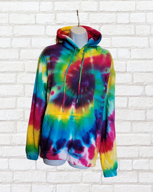 Rainbow Sustainable Tie Dye Hoodie Organic Cotton