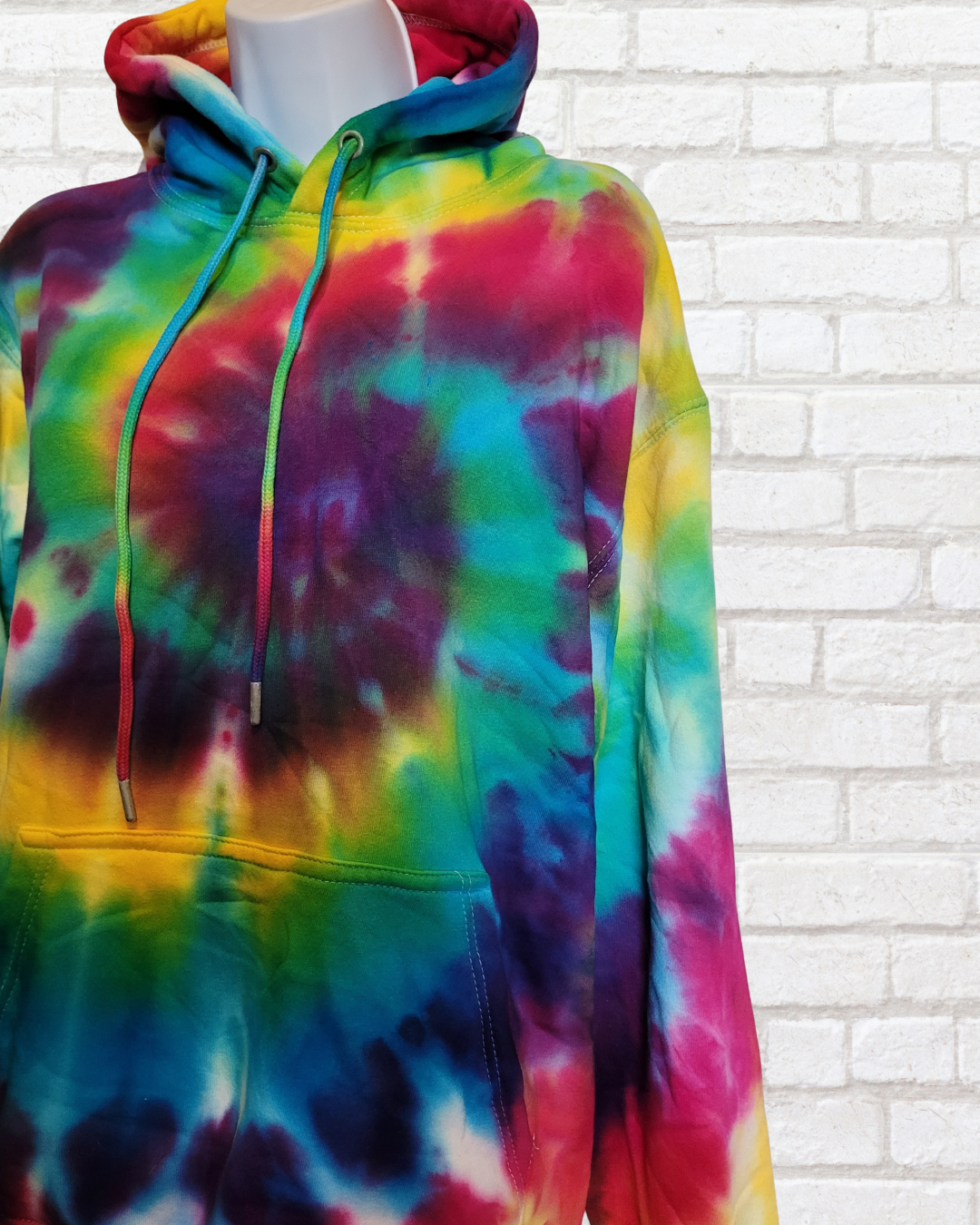 Rainbow Sustainable Tie Dye Hoodie Organic Cotton