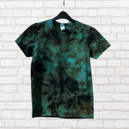 Men's Bleached Tie Dye T-shirt Blue