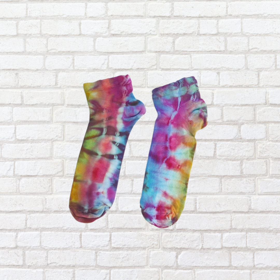 Bamboo Trainer Socks Women's Ice Dye Assorted Colours