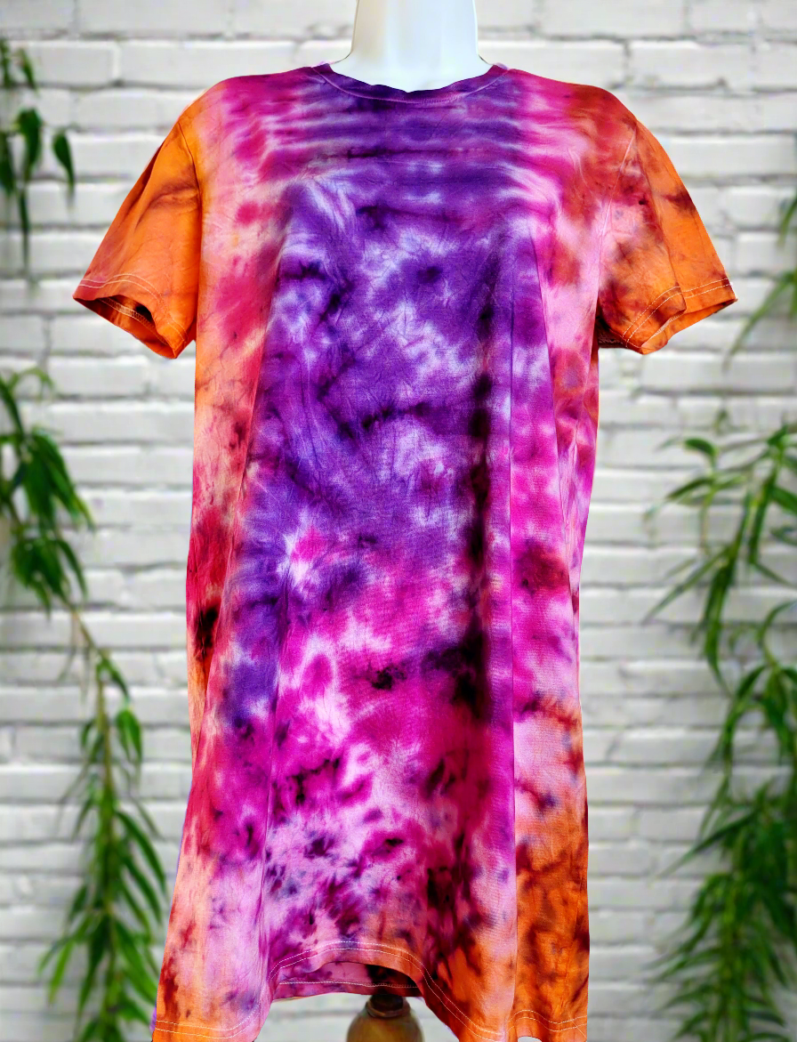 Tie Dye Organic Cotton Dress to fit size UK 10