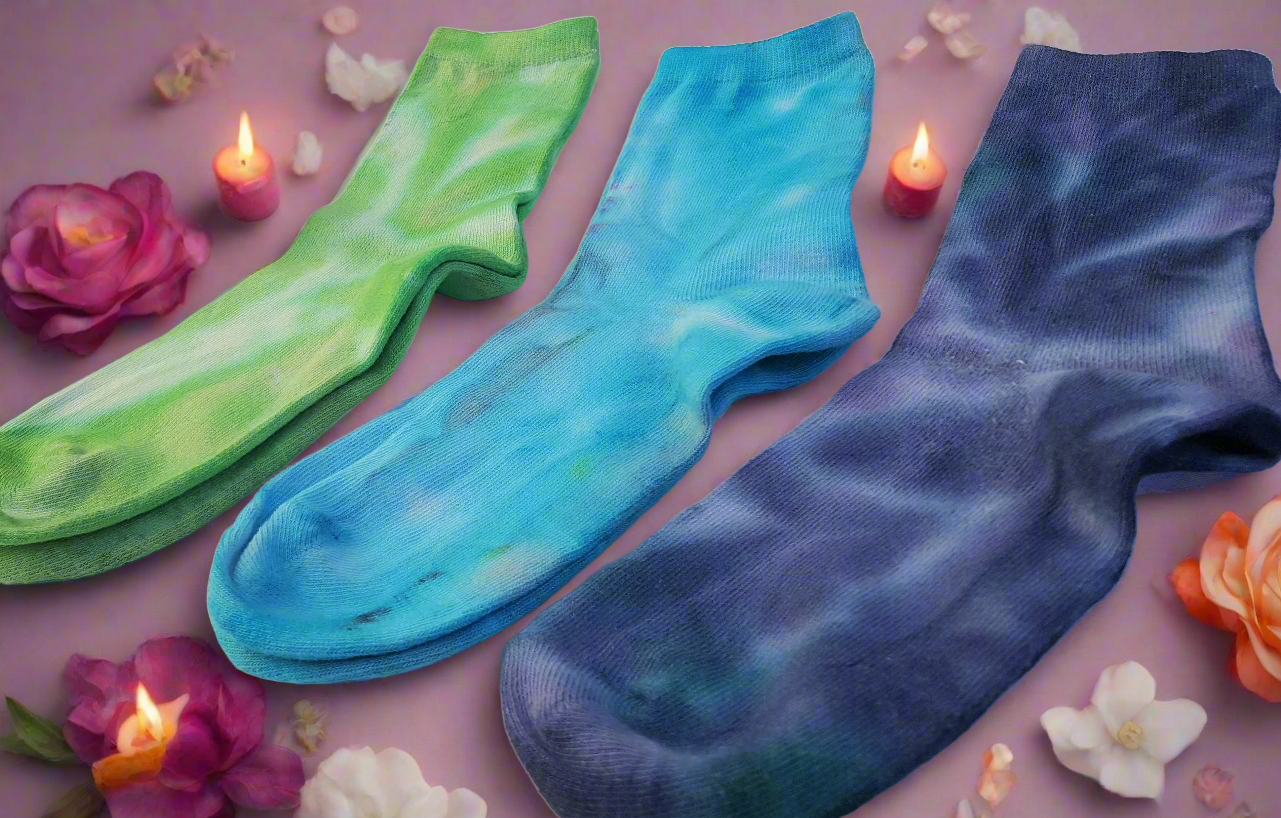 Rainbow Chakra Bamboo Socks Set 7 pairs for women