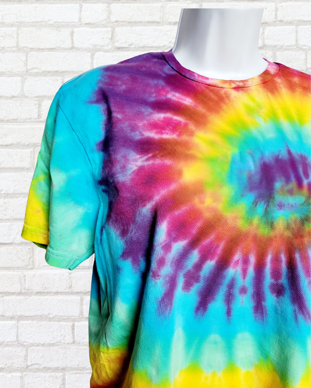 Rainbow Tie Dye T-shirt Unisex Organic Cotton