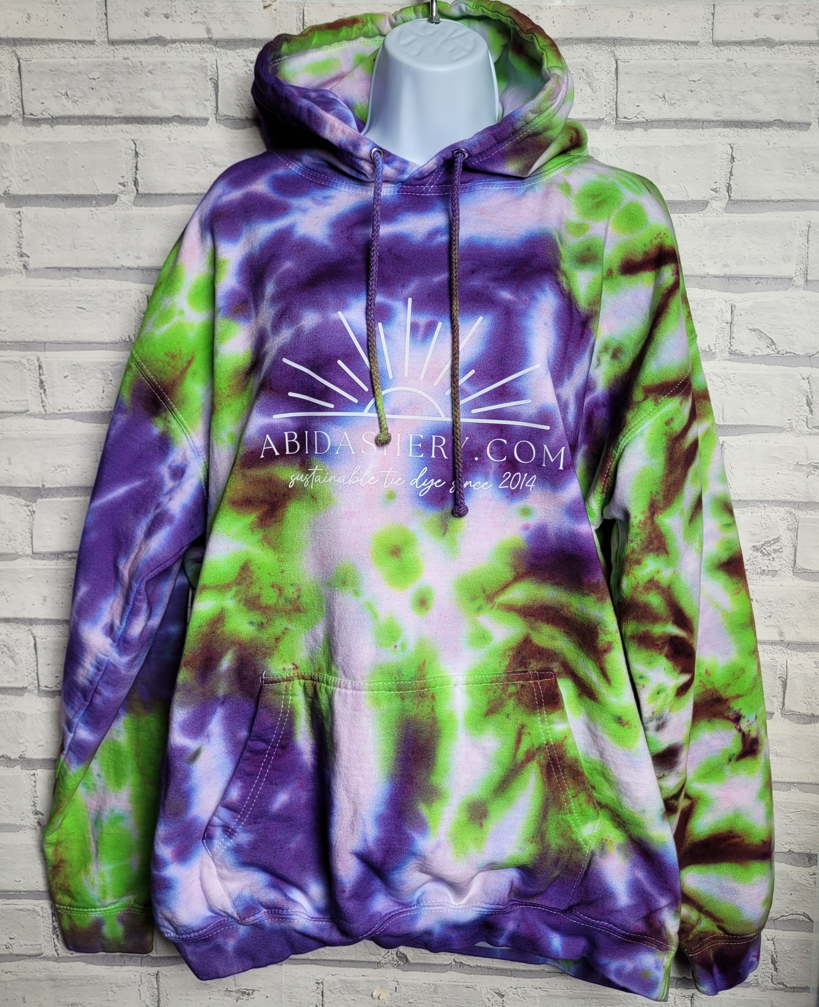 Green and purple hoodie sale