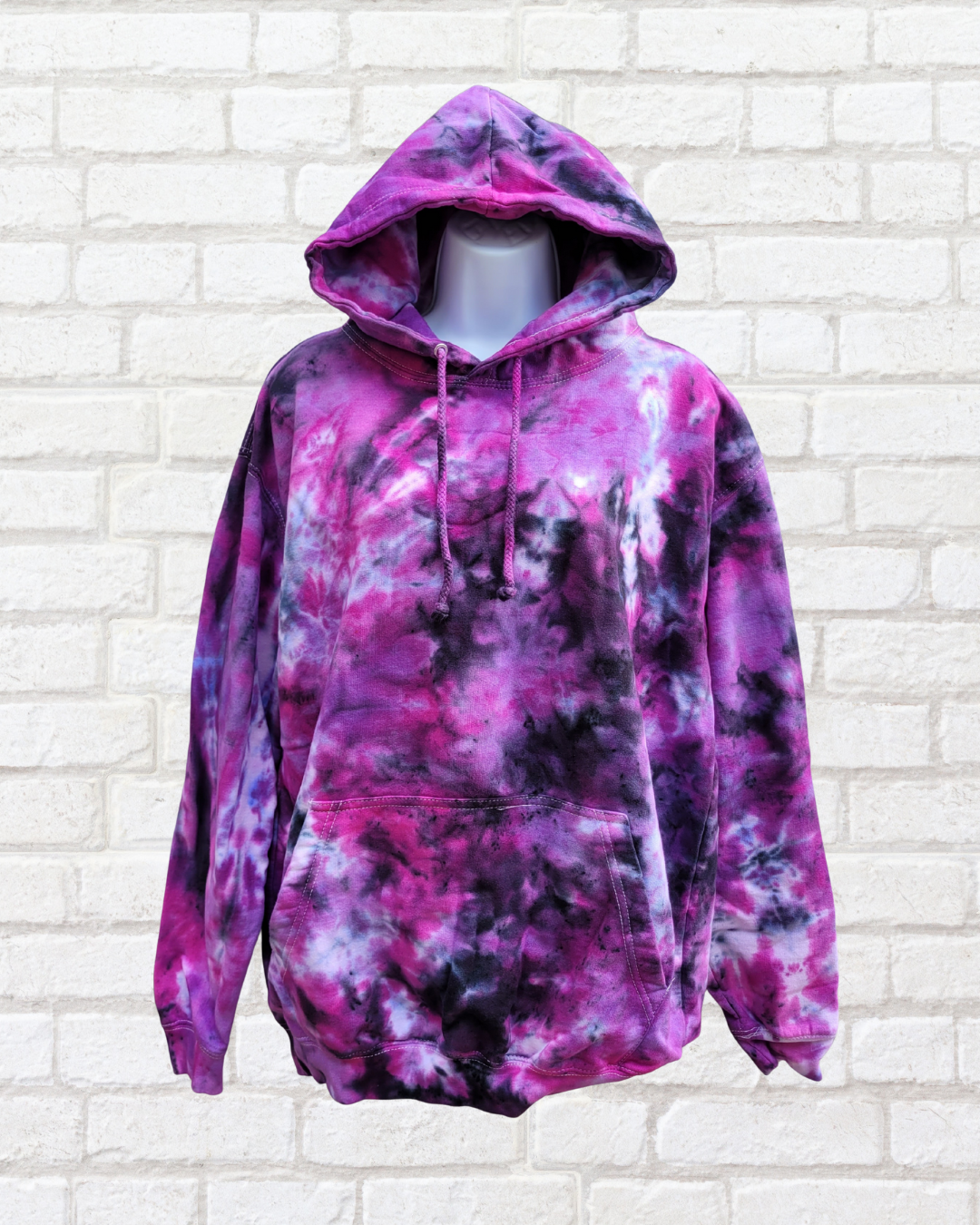 Pink Tie Dye Hoodie | Organic Cotton | Sustainable Festival Fashion