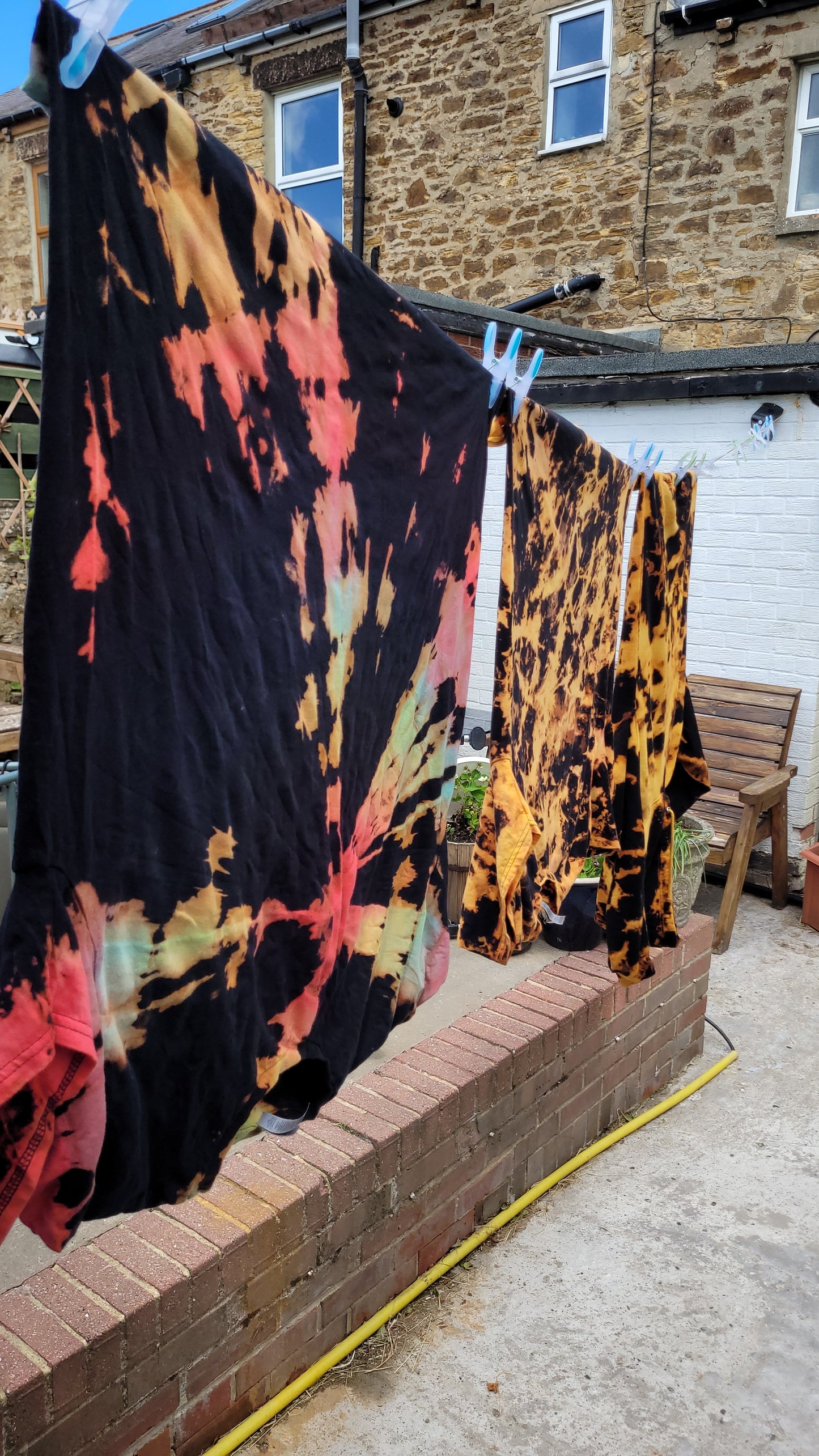 Rainbow Reverse Tie Dye T-shirt | Unisex Festival Fashion