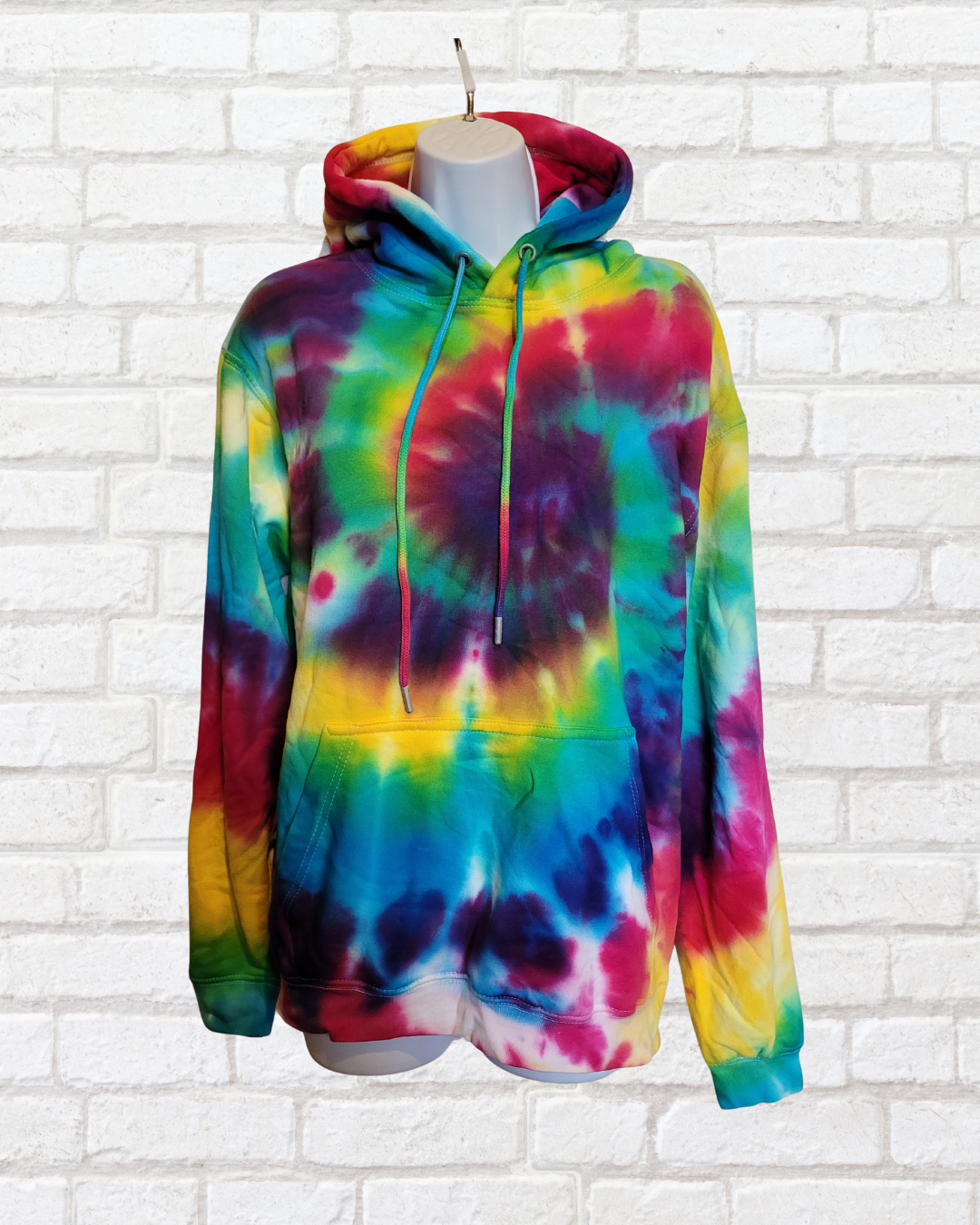 Rainbow Tie Dye Hoodie | Organic Cotton | Vegan Dyes | Hand Dyed in the UK