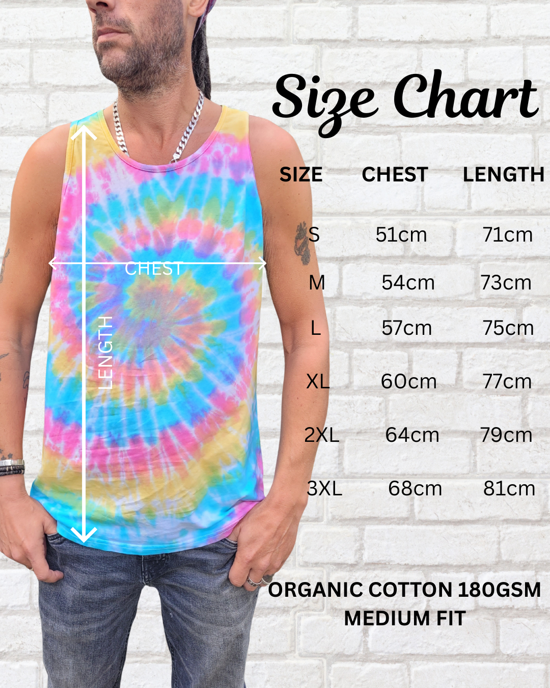 Rasta Tie Dye Tank | Unisex Fashion