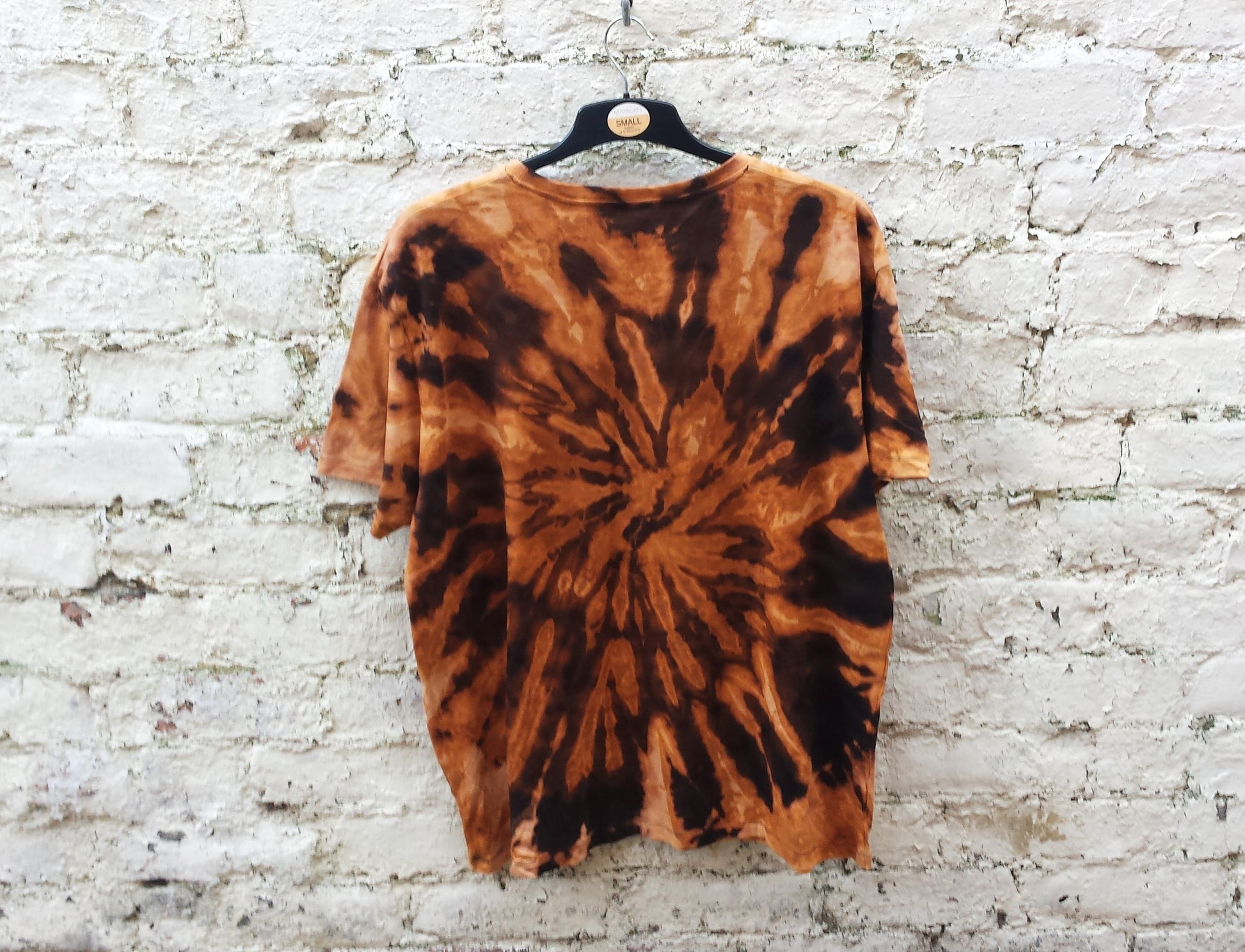 Bleach tie dye t-shirt, men's/unisex. Each tie dye t-shirt is hand dyed to order in the UK by AbiDashery, especially for you, so you won't meet anyone wearing the same shirt - each one is unique!