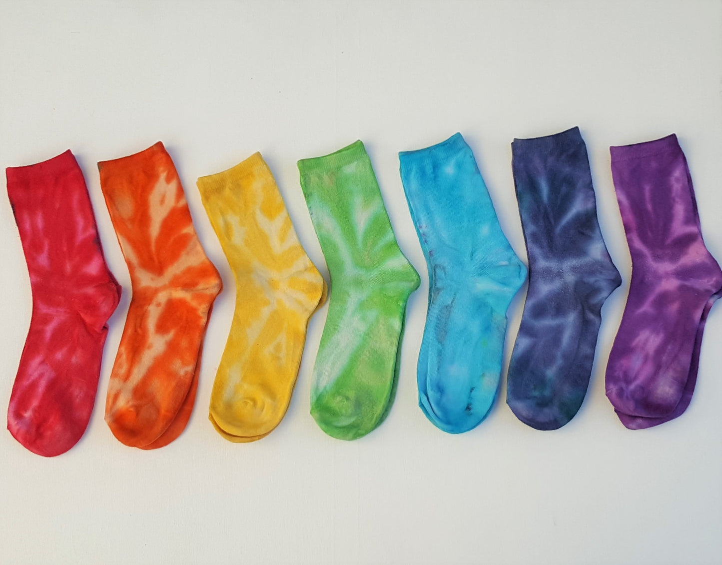 Rainbow Chakra Bamboo Socks Set 7 pairs for women