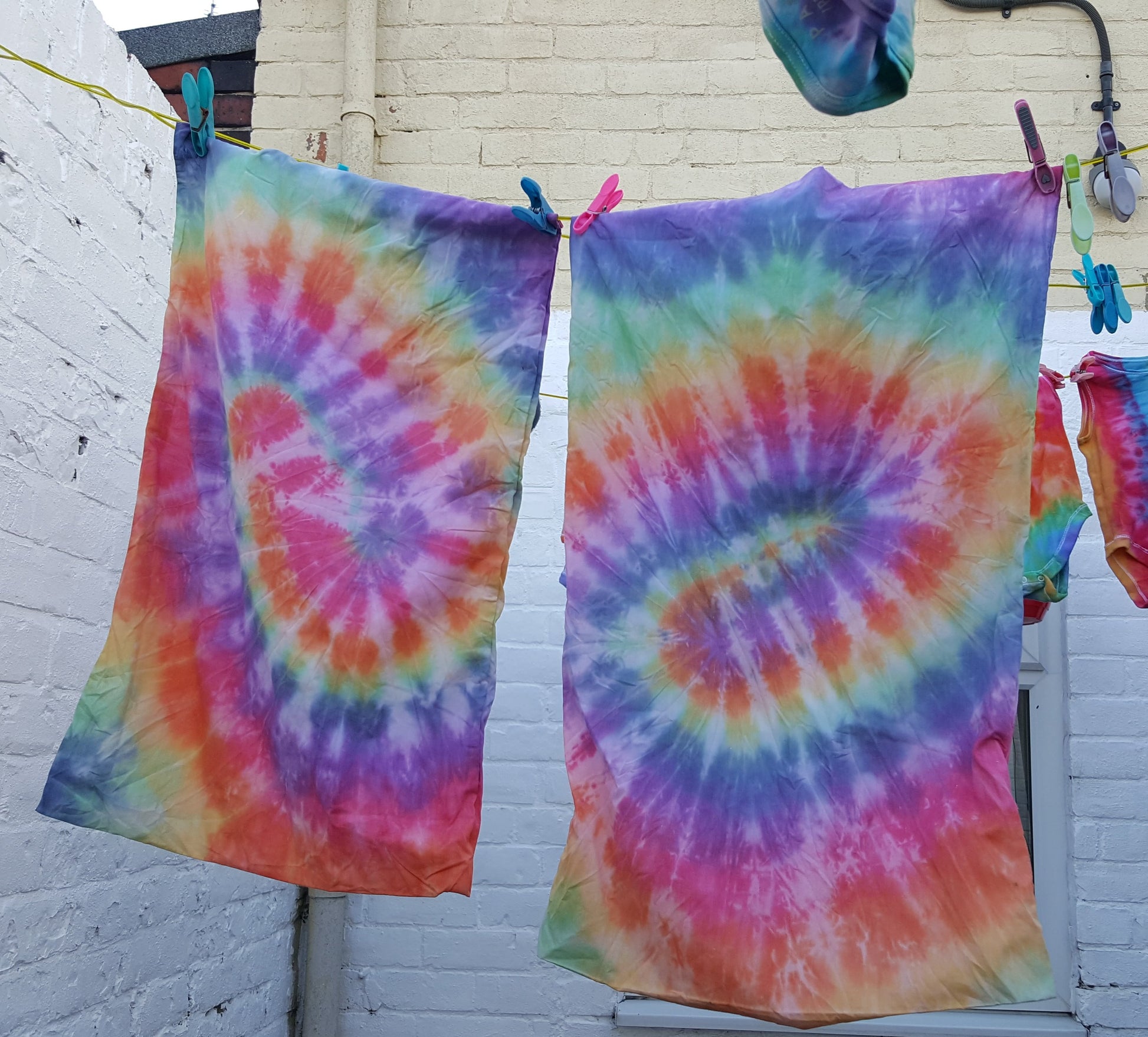 Rainbow Tie Dye Pillowcases