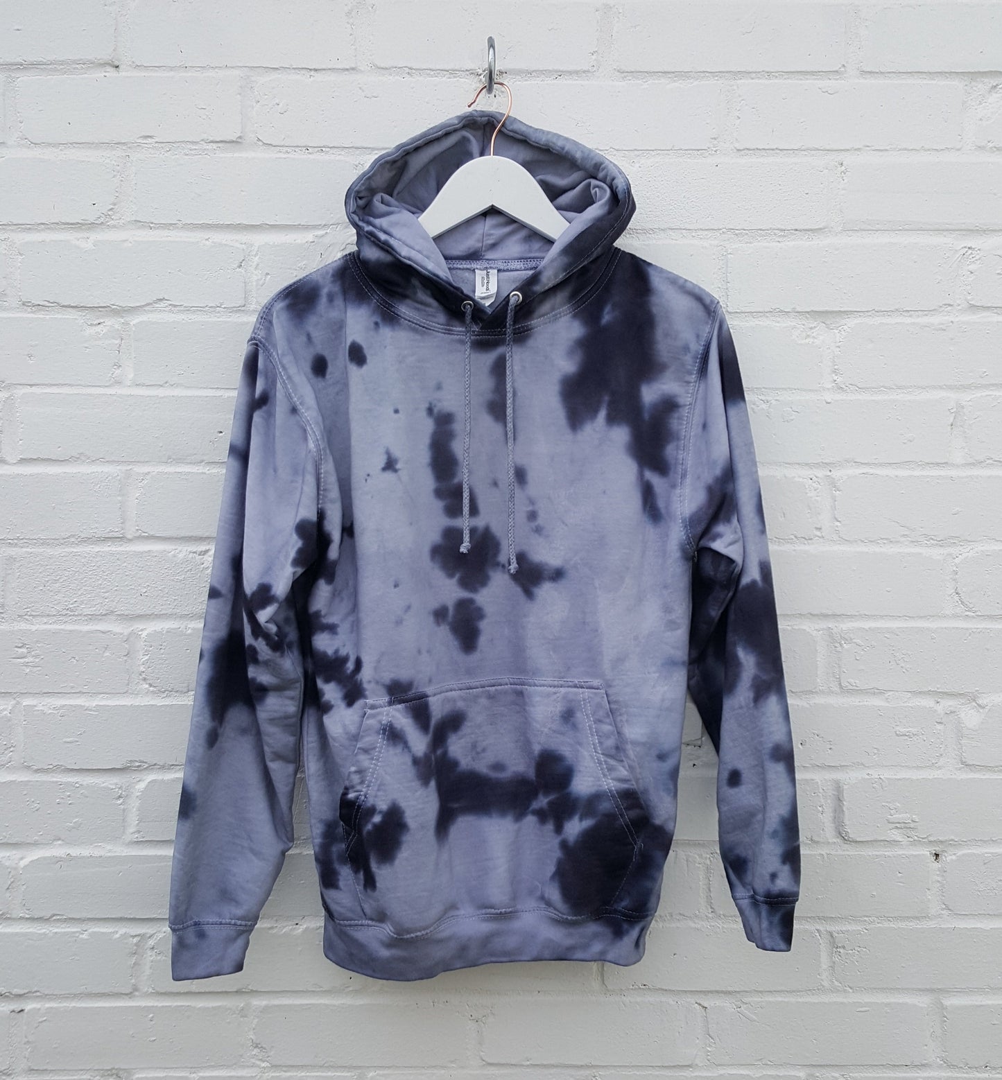 Grey Tie Dye Hoodie Organic Cotton