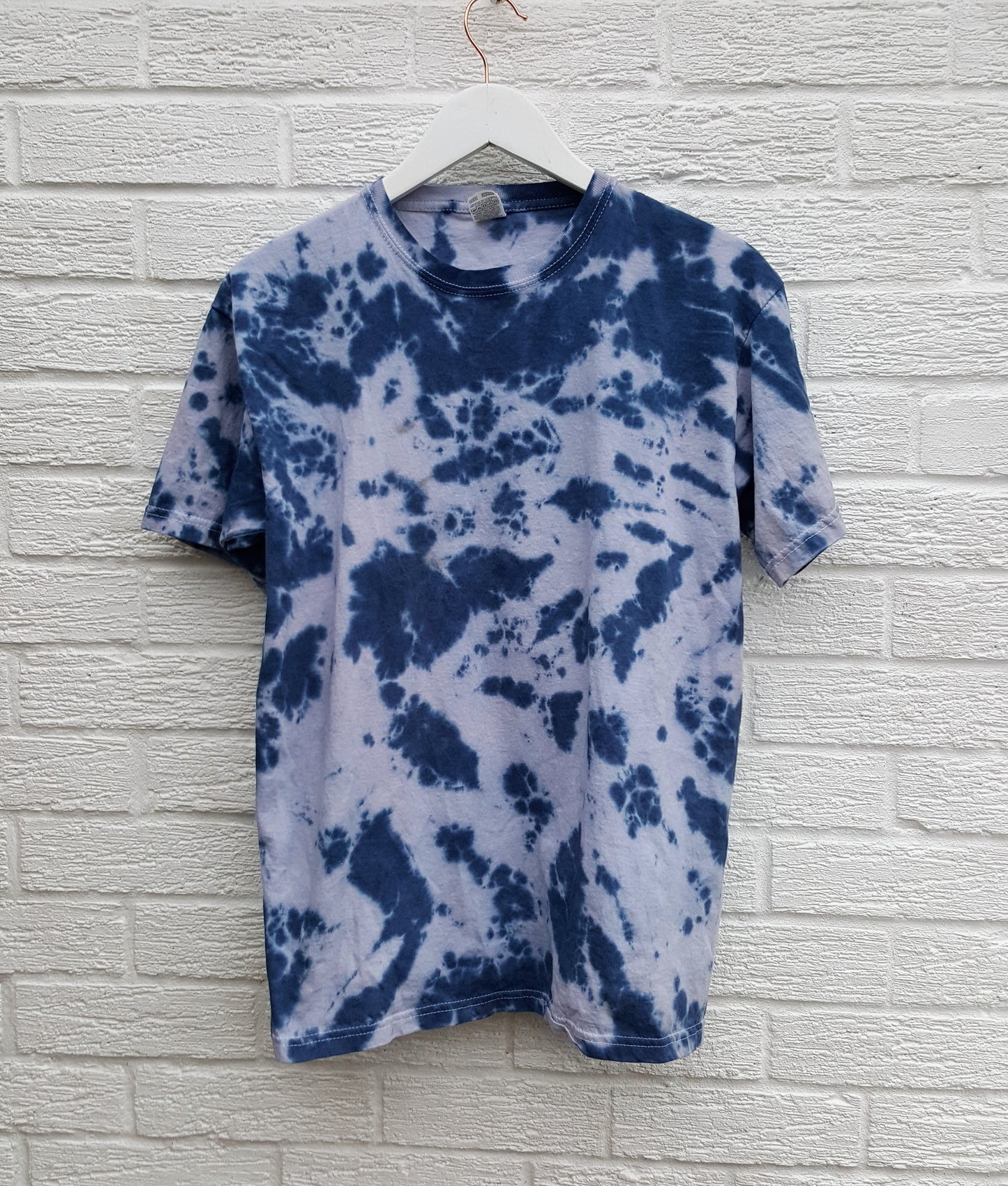 Navy Tie Dye T-shirt Organic Cotton | Hand Dyed in the UK – AbiDashery ...