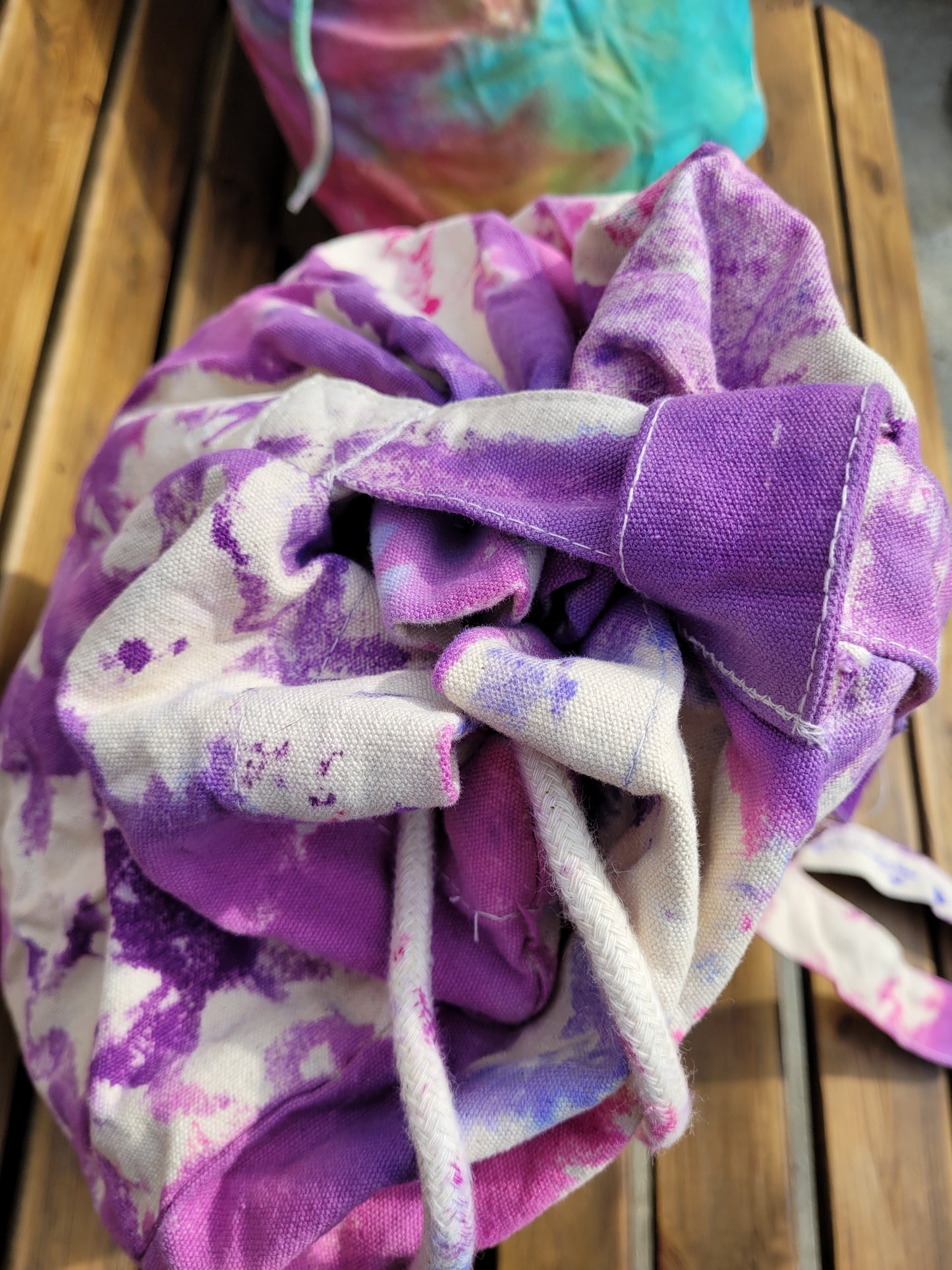 Tie Dye Duffle Bag Organic Cotton