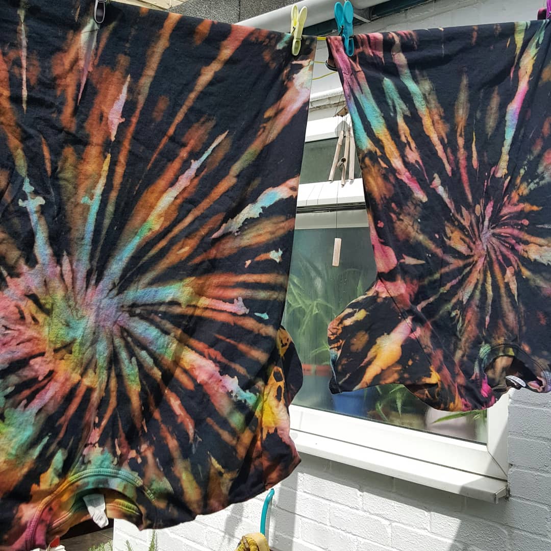 Reverse Geode tie dye shirt, Unisex Large, geode style shirt, outlets reverse dye long sleeve shirt, unique hand made gift for him