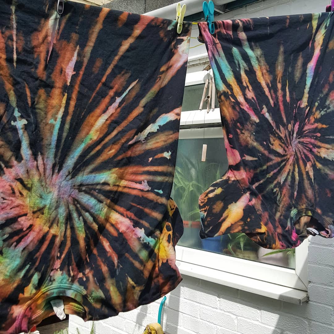 Reverse Tie Dye Rainbow Shirt