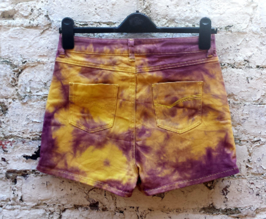 Women's Tie Dye Denim Shorts